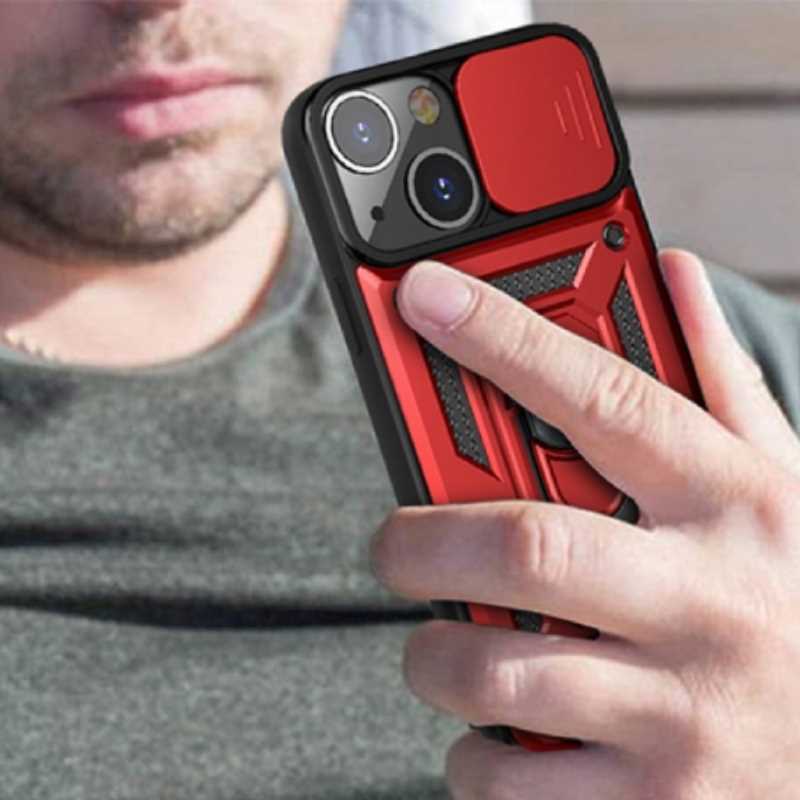 Spacecase Camring Iphone 13 Mini Red