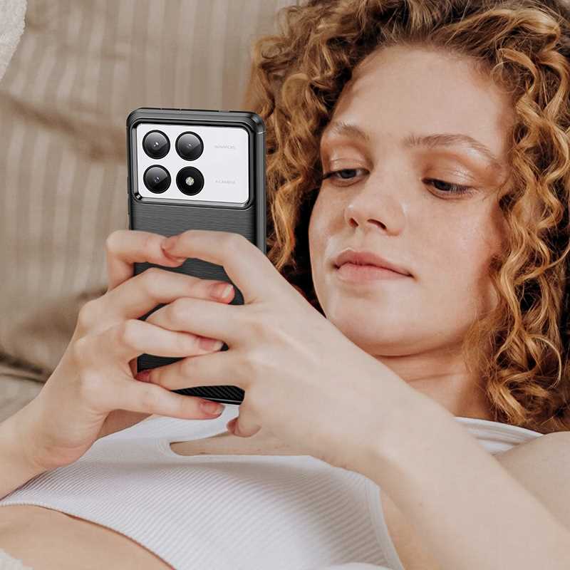 Spacecase Carbon Poco X6 Pro 5G black