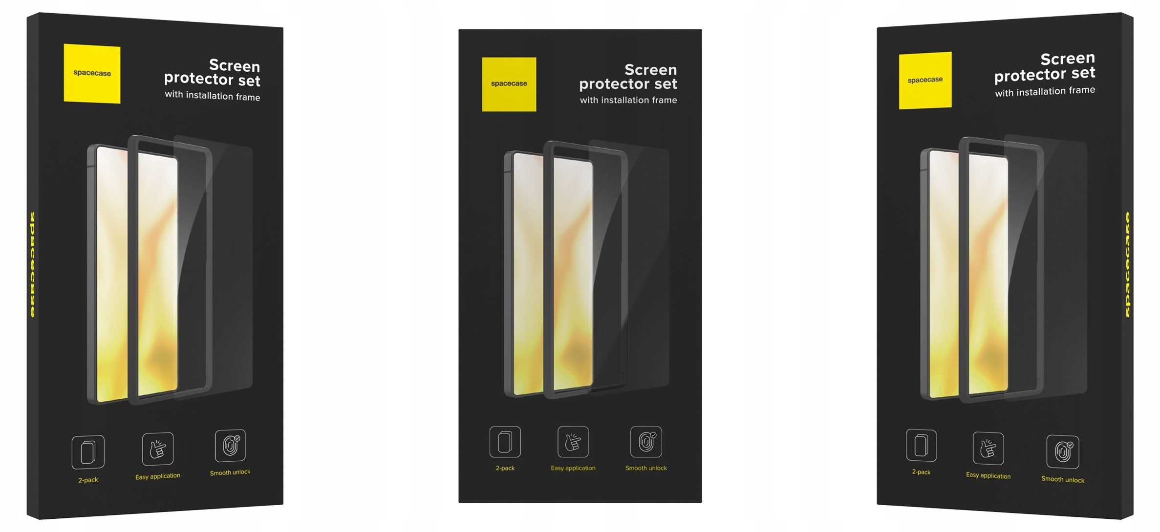 Spacecase Glass Screen Protector Set Galaxy S25 Edge