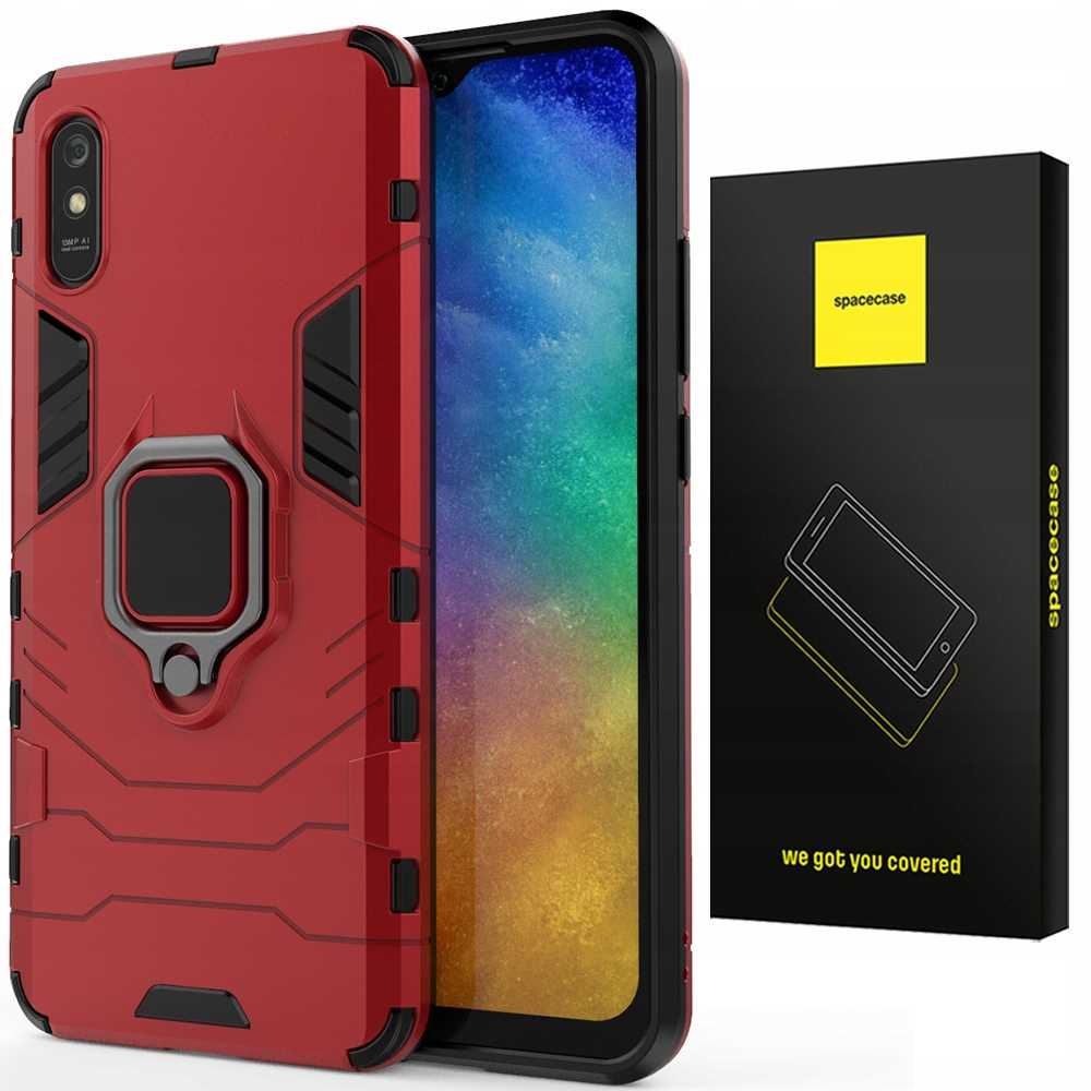 Spacecase X-Ring Redmi 9A / 9AT czerwony