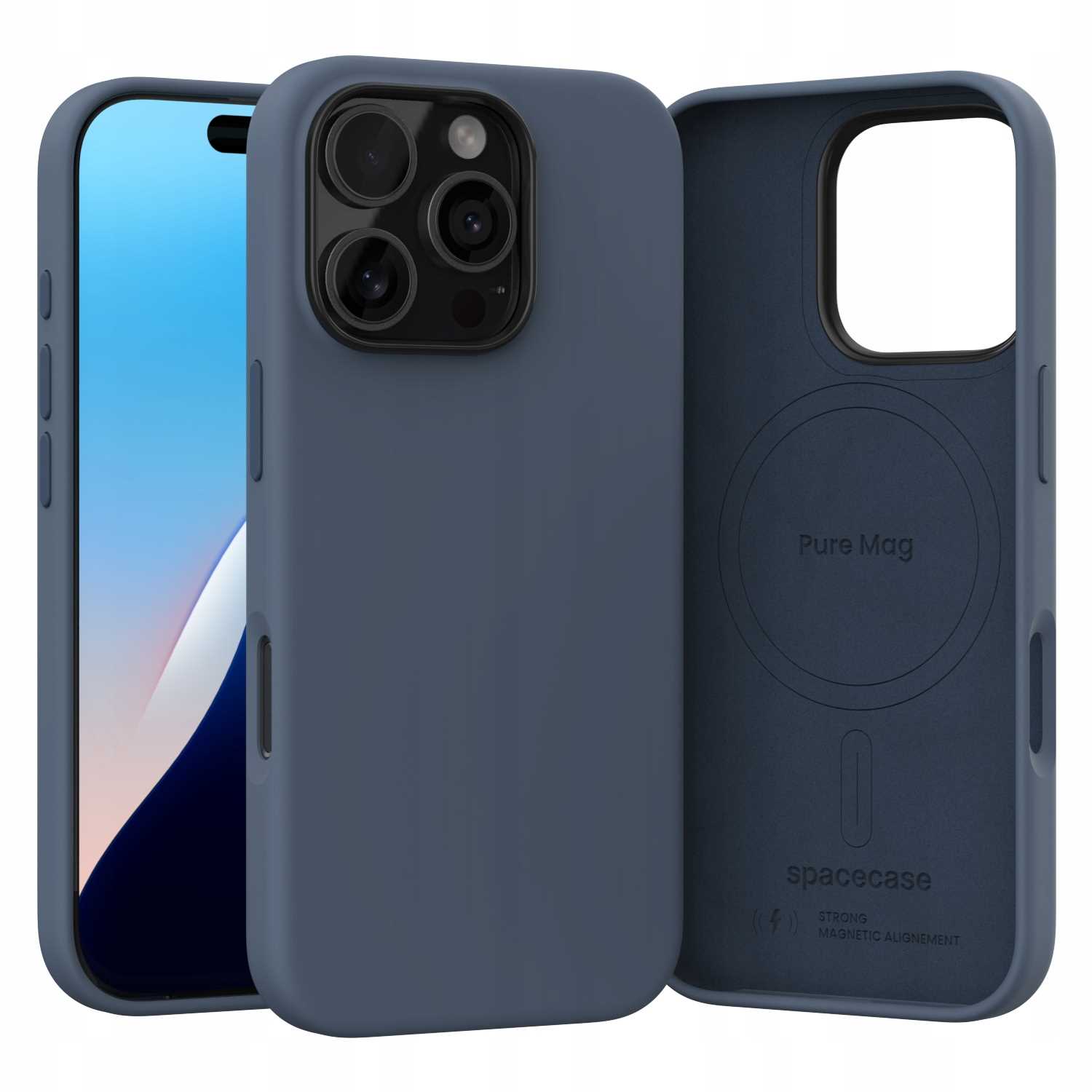 Spacecase Pure Mag Iphone 16 Pro Dark Blue