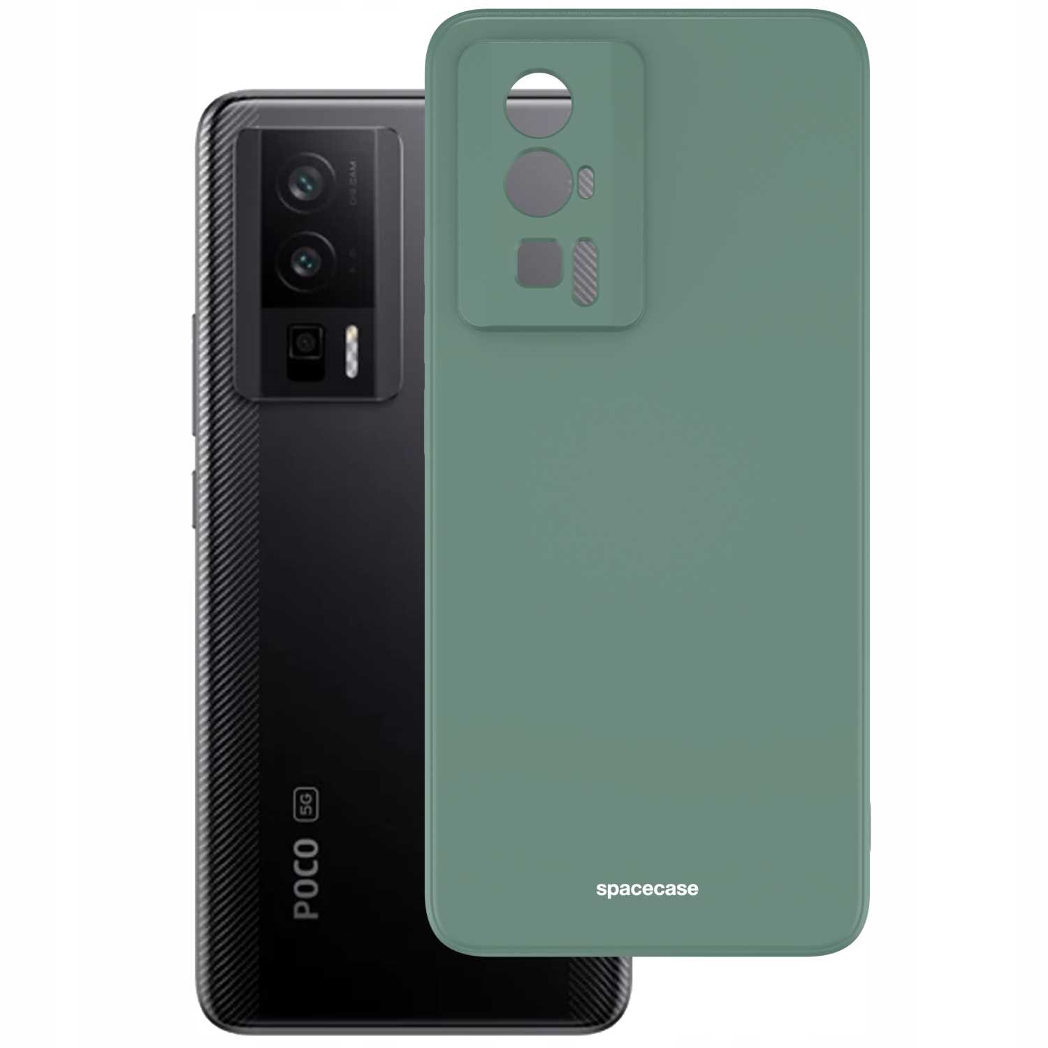 Spacecase Silicone Case Poco F5 Pro Dark Green