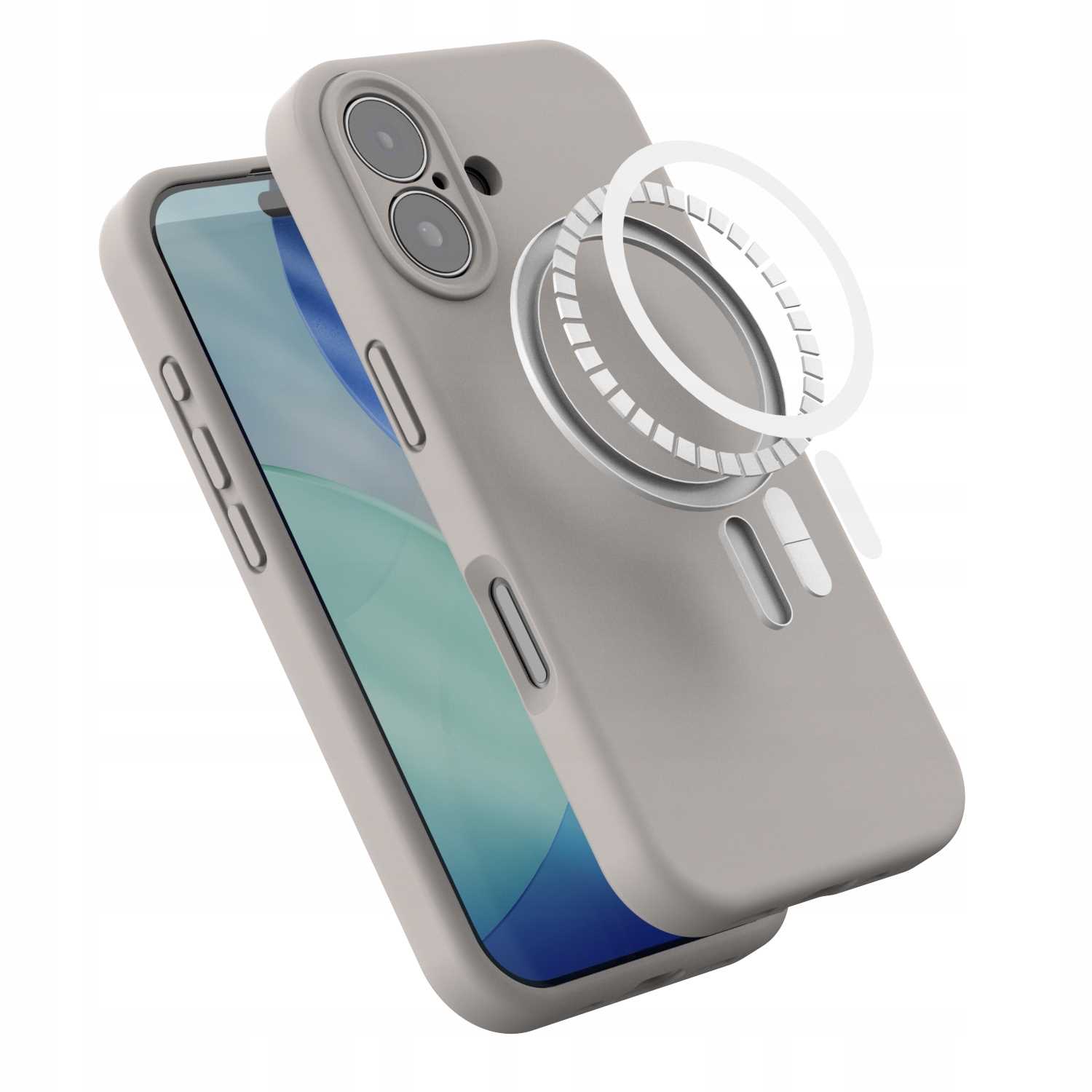 Spacecase Silicone Mag Iphone 17 Stone