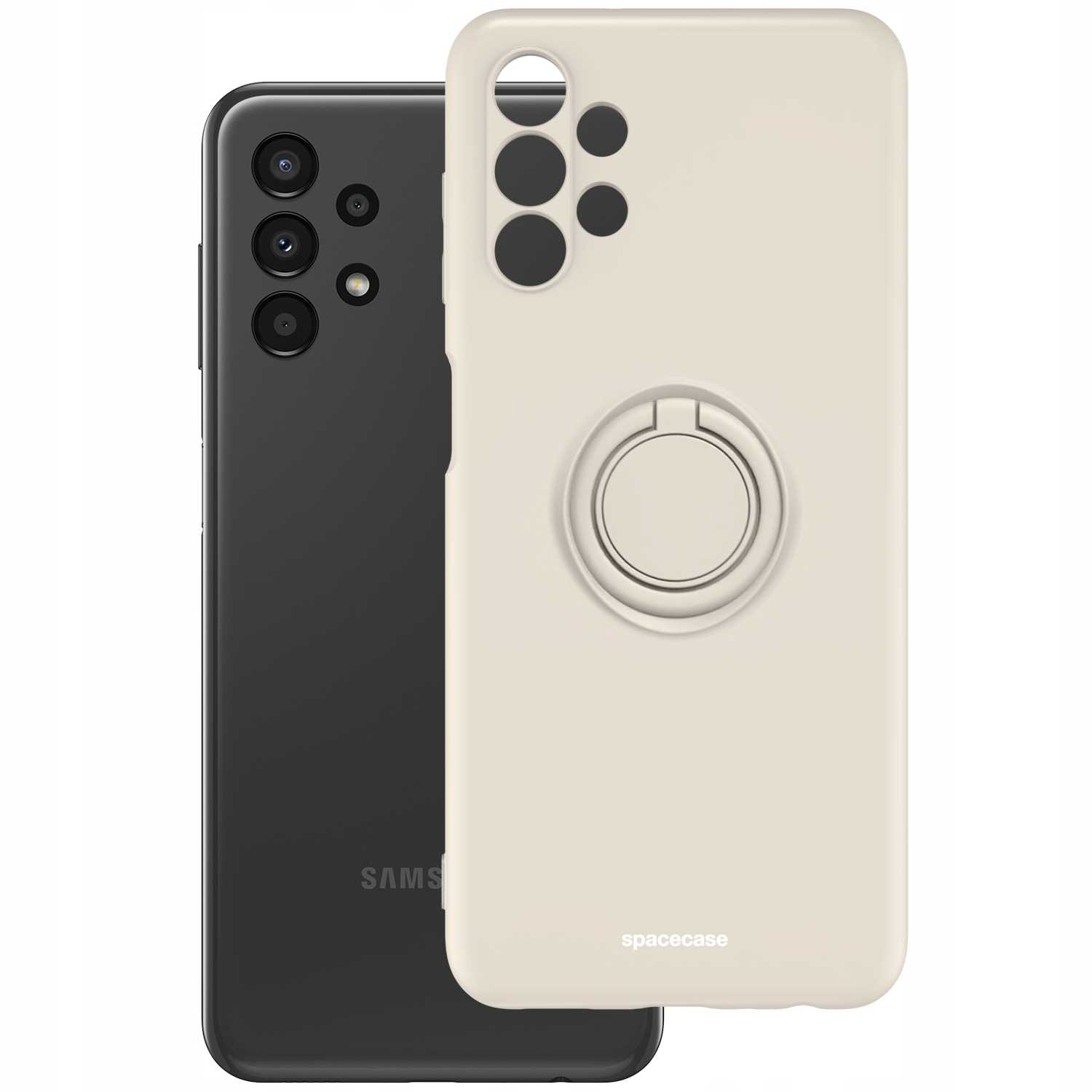 Spacecase Silicone Ring Galaxy A13 4G Bone