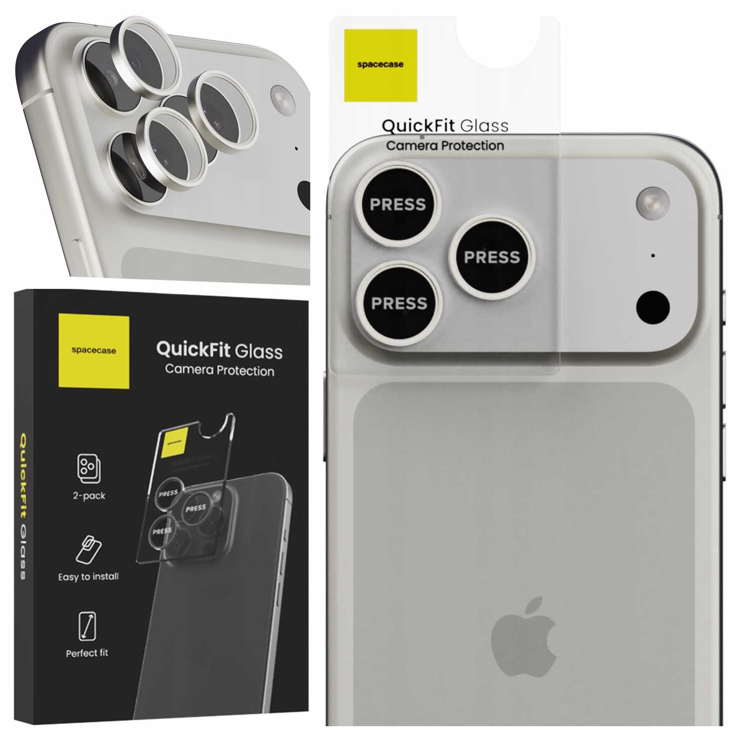 Spacecase Quickfit Camera iPhone 17 Pro / 17 Pro Max silver