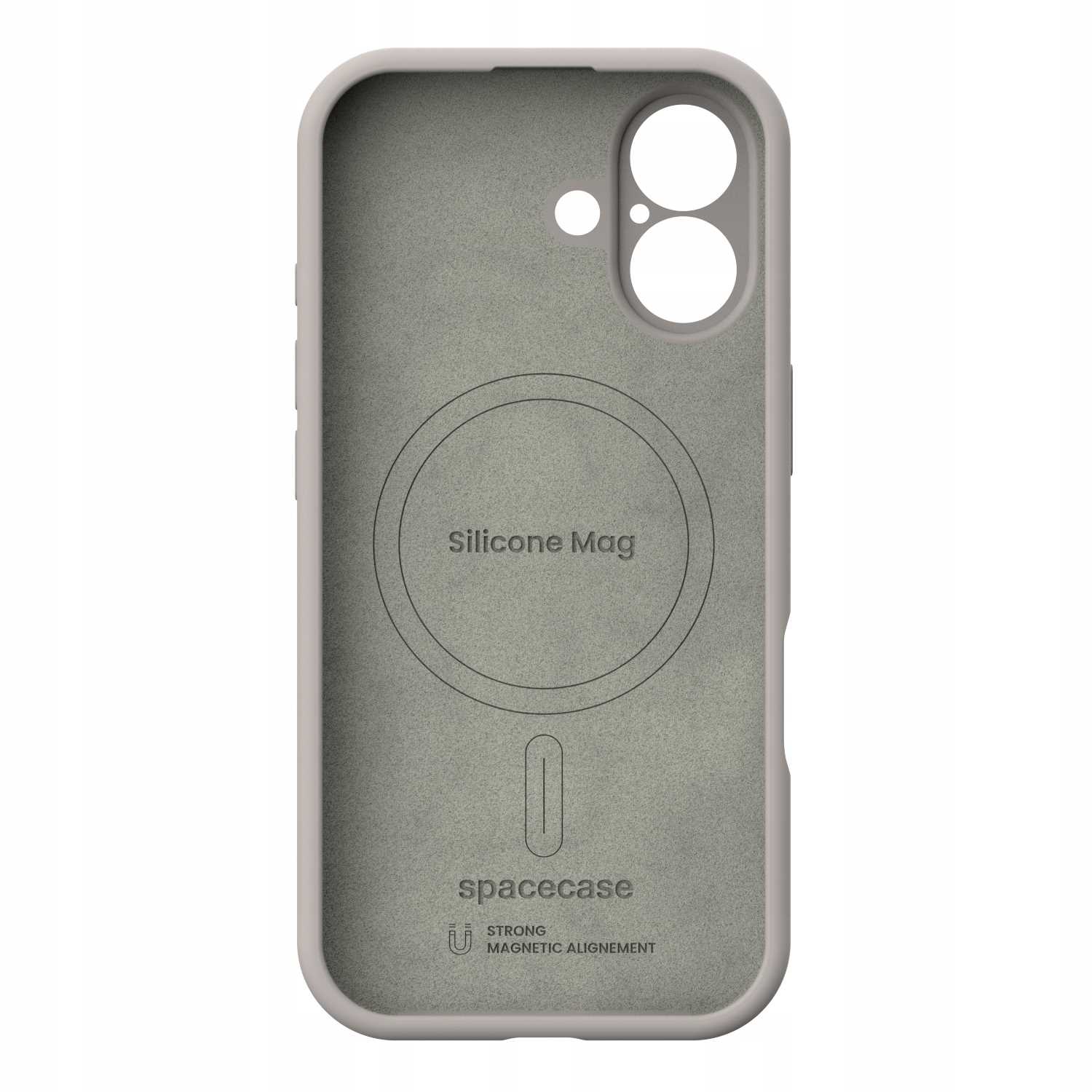 Spacecase Silicone Mag Iphone 17 Stone