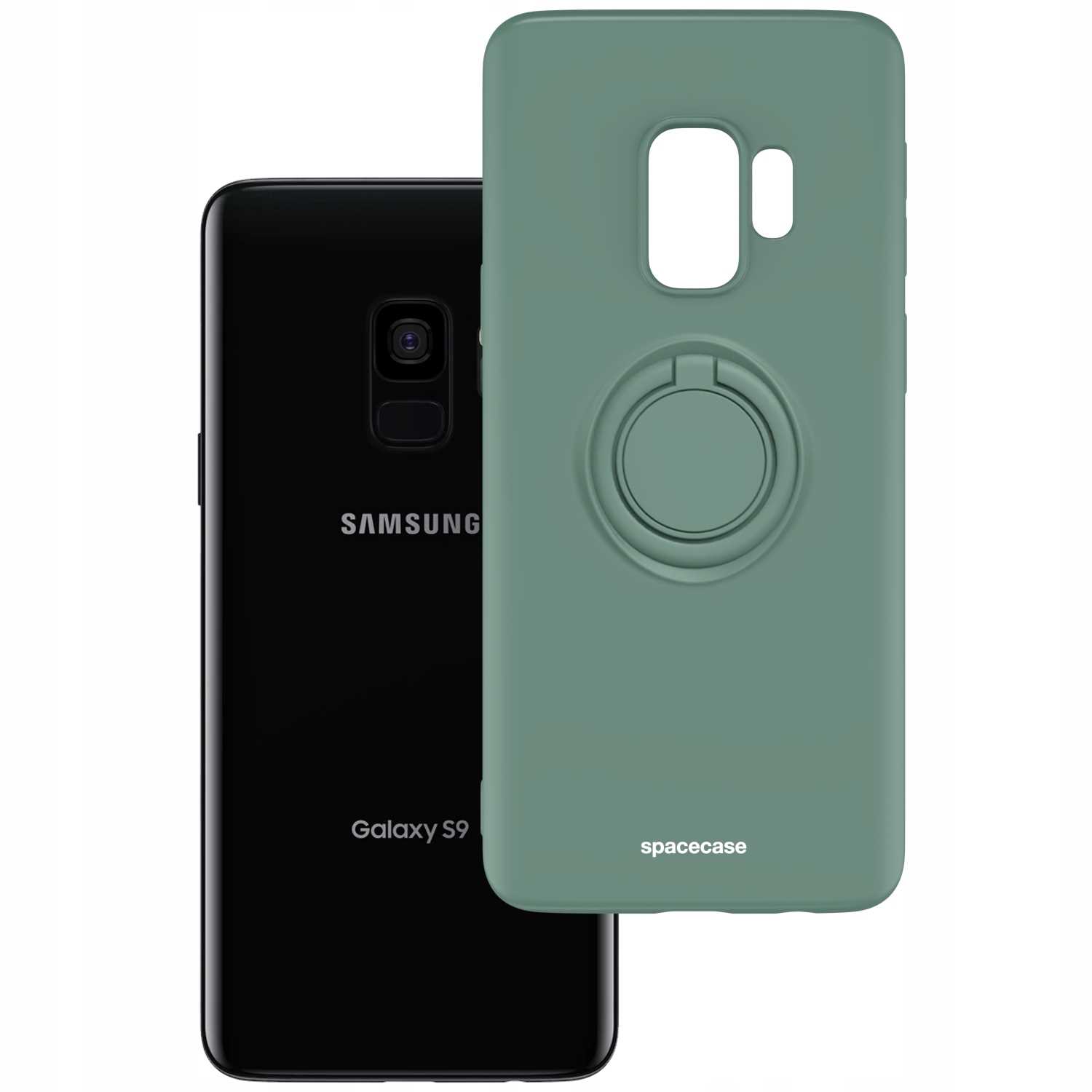 Spacecase Silicone Ring Galaxy S9 Dark Green