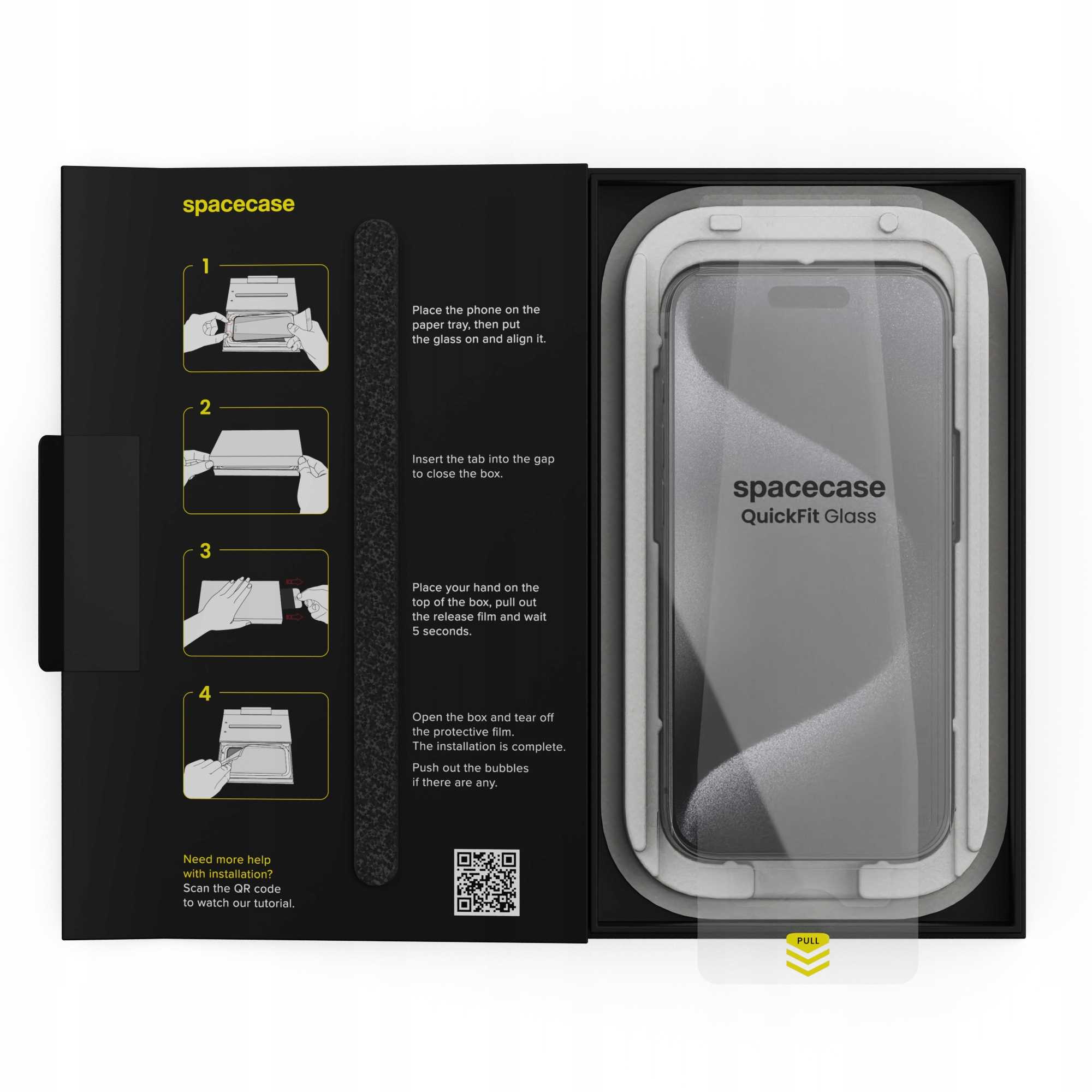 Spacecase QuickFit Glass IPhone 15 Pro