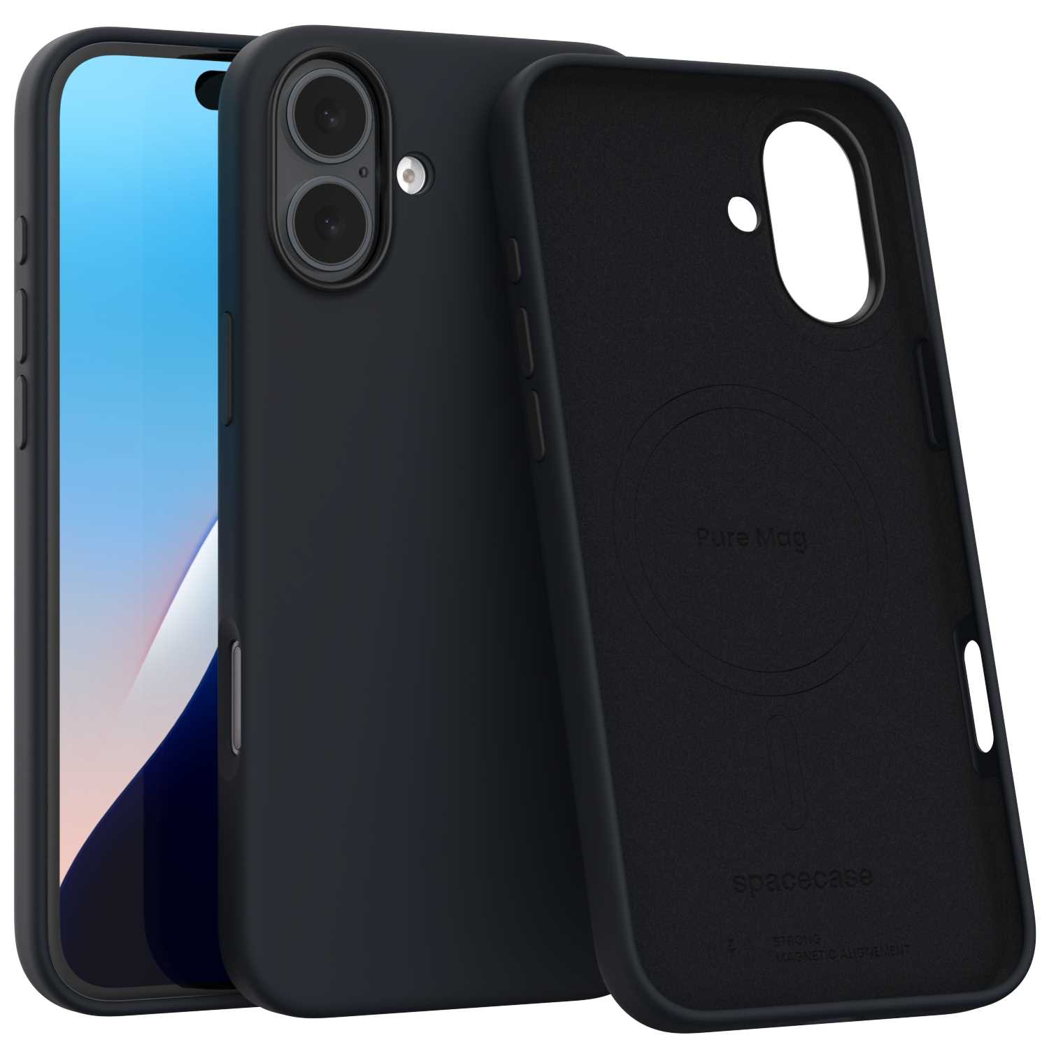Spacecase Pure Mag Iphone 16 Plus Black