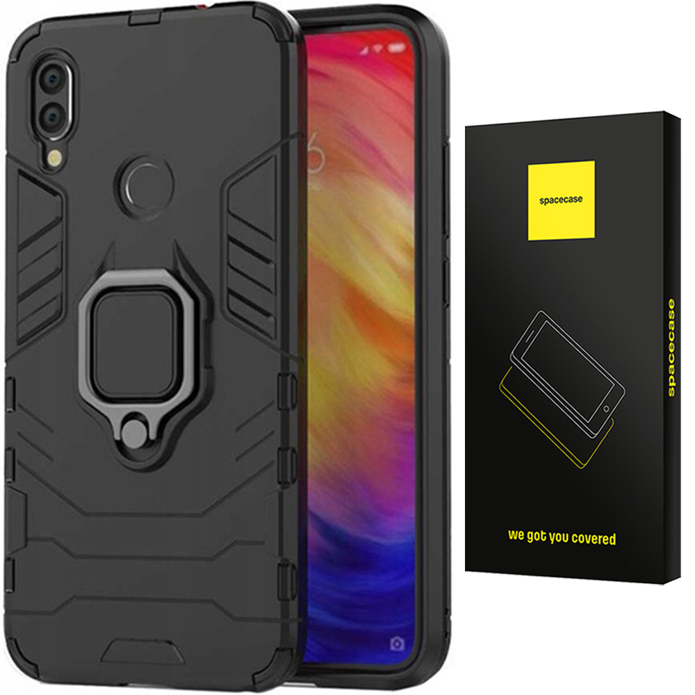 Spacecase X-Ring Redmi Note 7 Czarny