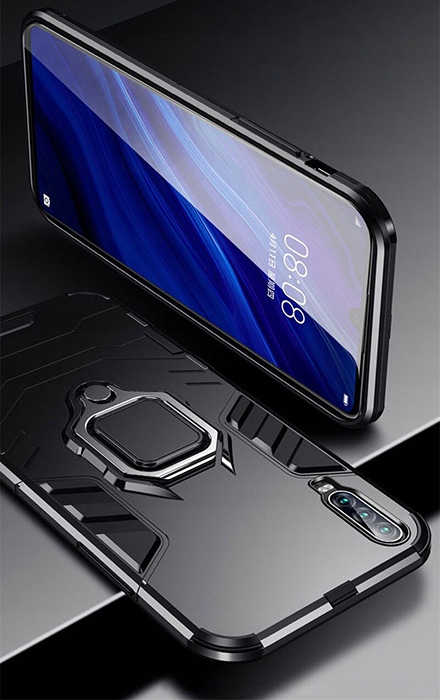 Spacecase X-Ring Huawei P30 czarny