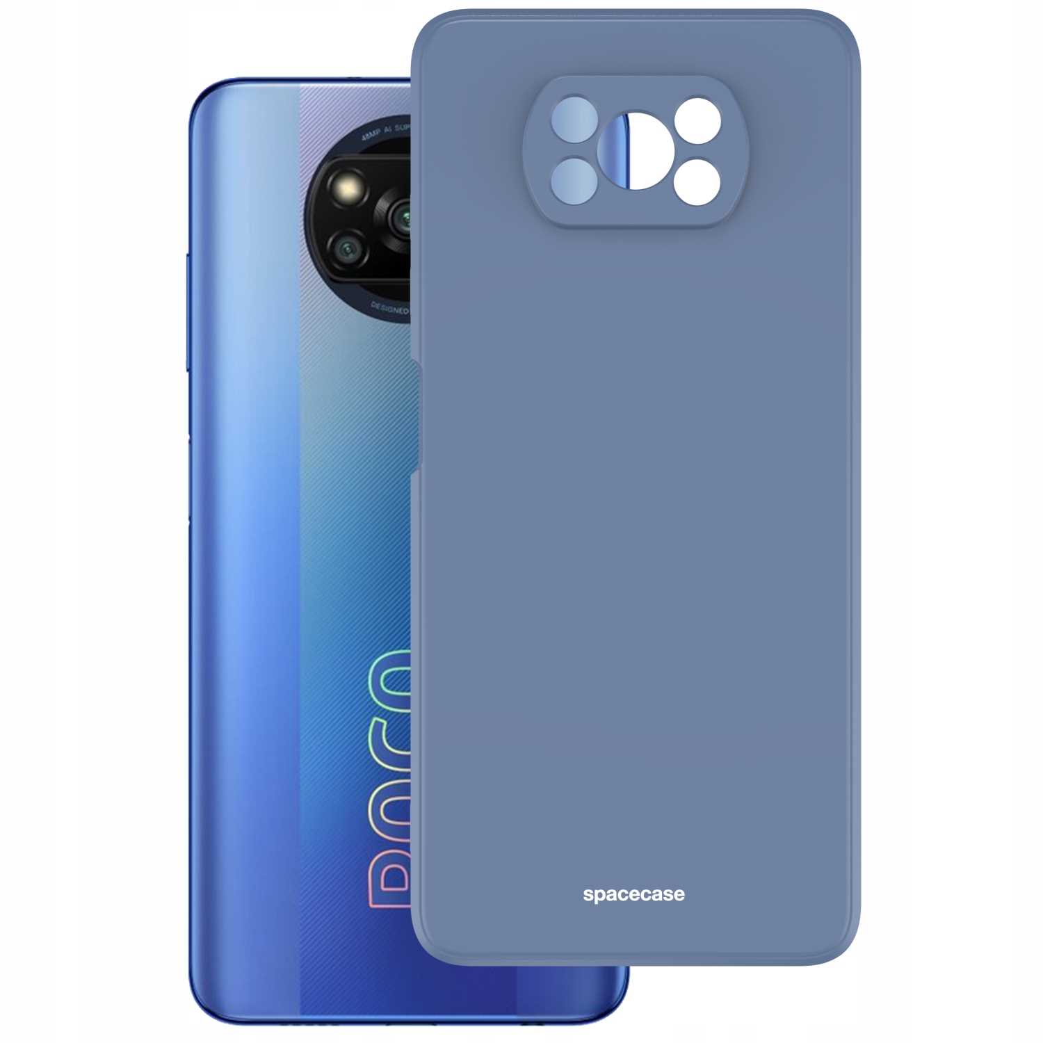 Spacecase Silicone Case Poco X3 Pro/Nfc Blue