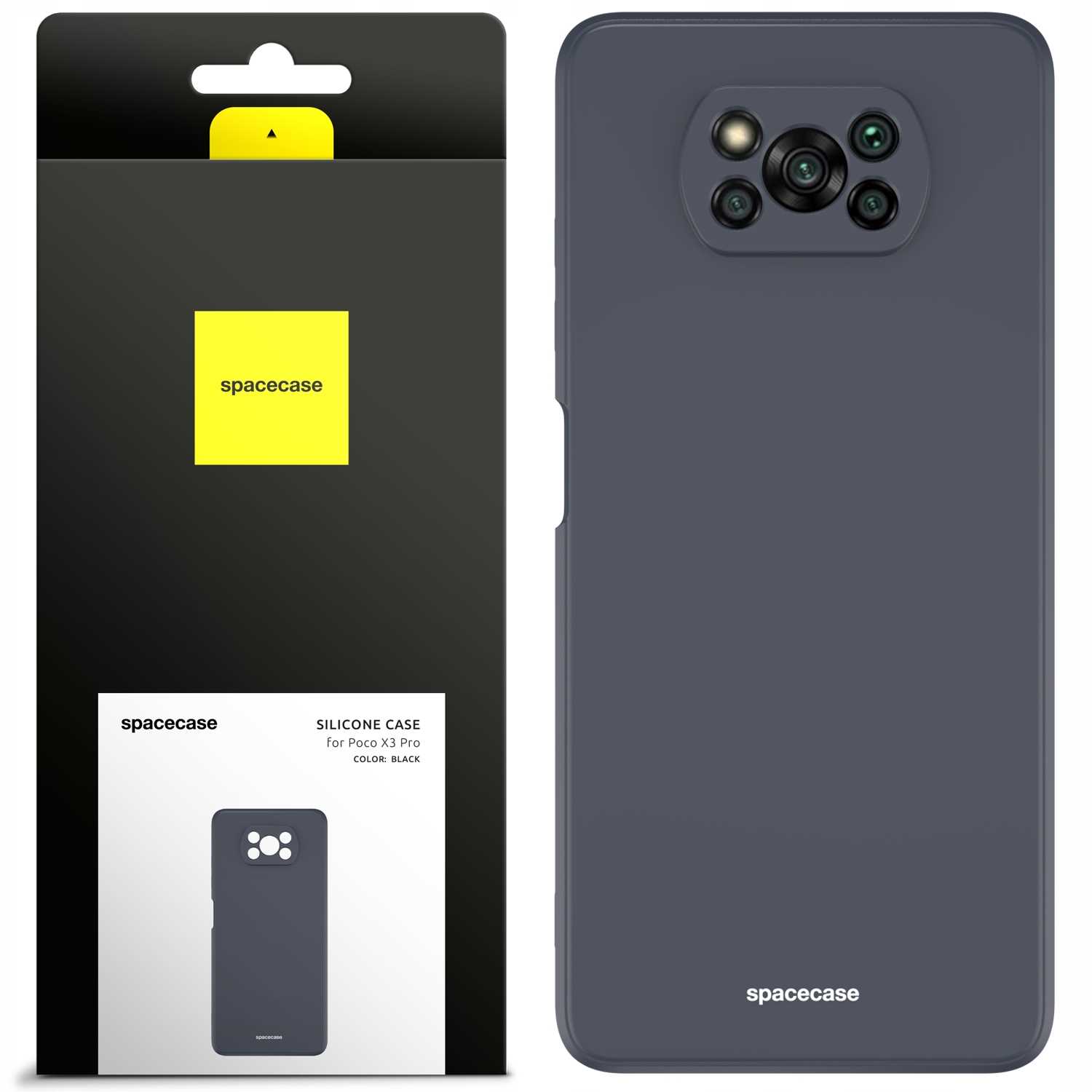 Spacecase Silicone Case Poco X3 Pro/Nfc Black