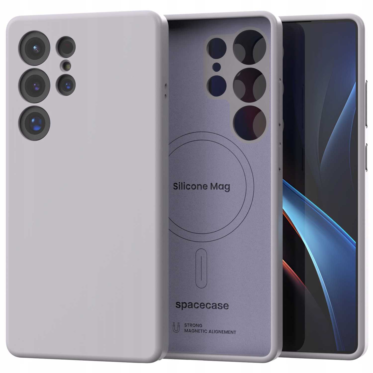 Spacecase Silicone Mag Galaxy S25 Ultra Light Purple