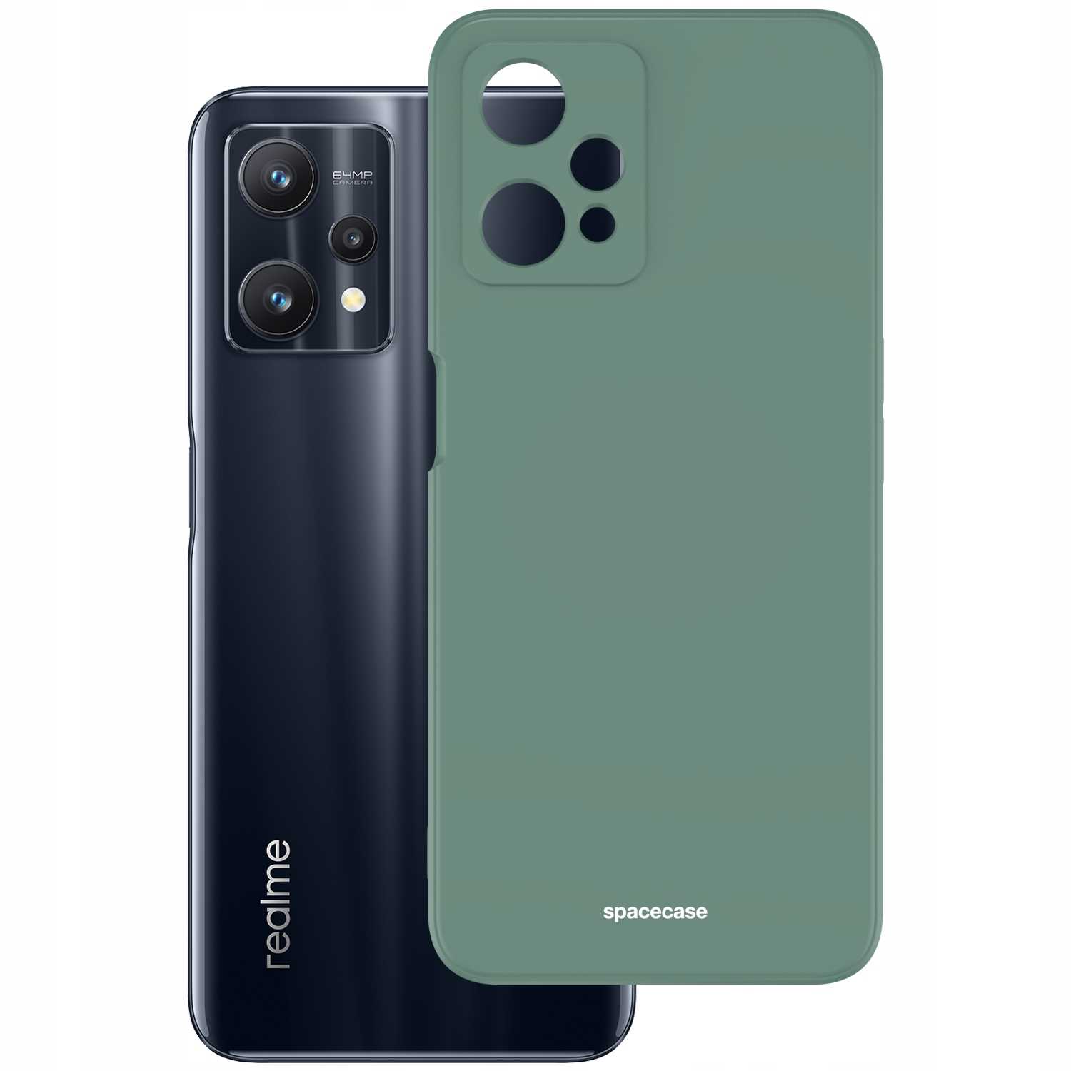 Spacecase Silicone Case Realme 9 Pro/9 5G dark green