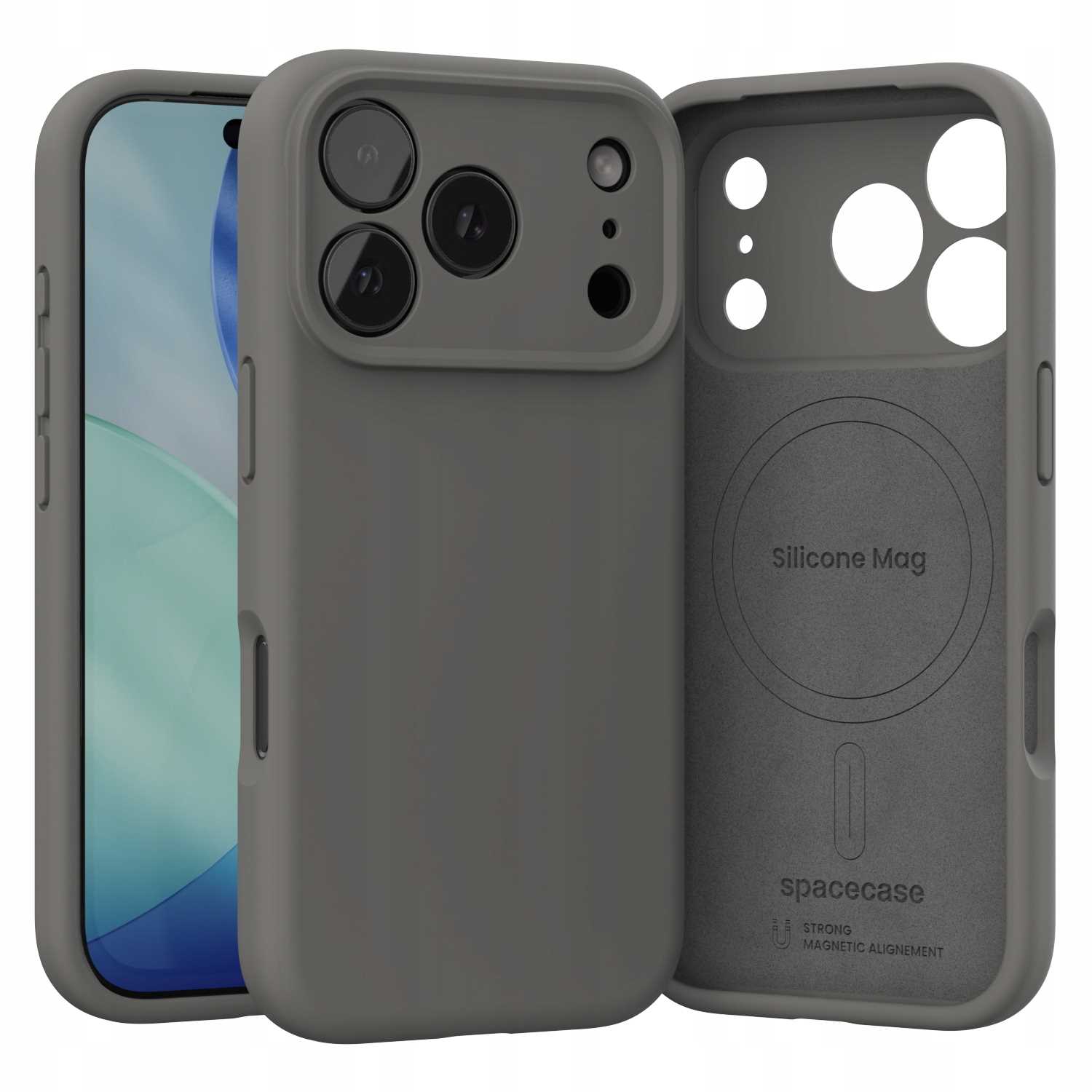 Spacecase Silicone Mag iPhone 17 Pro gray