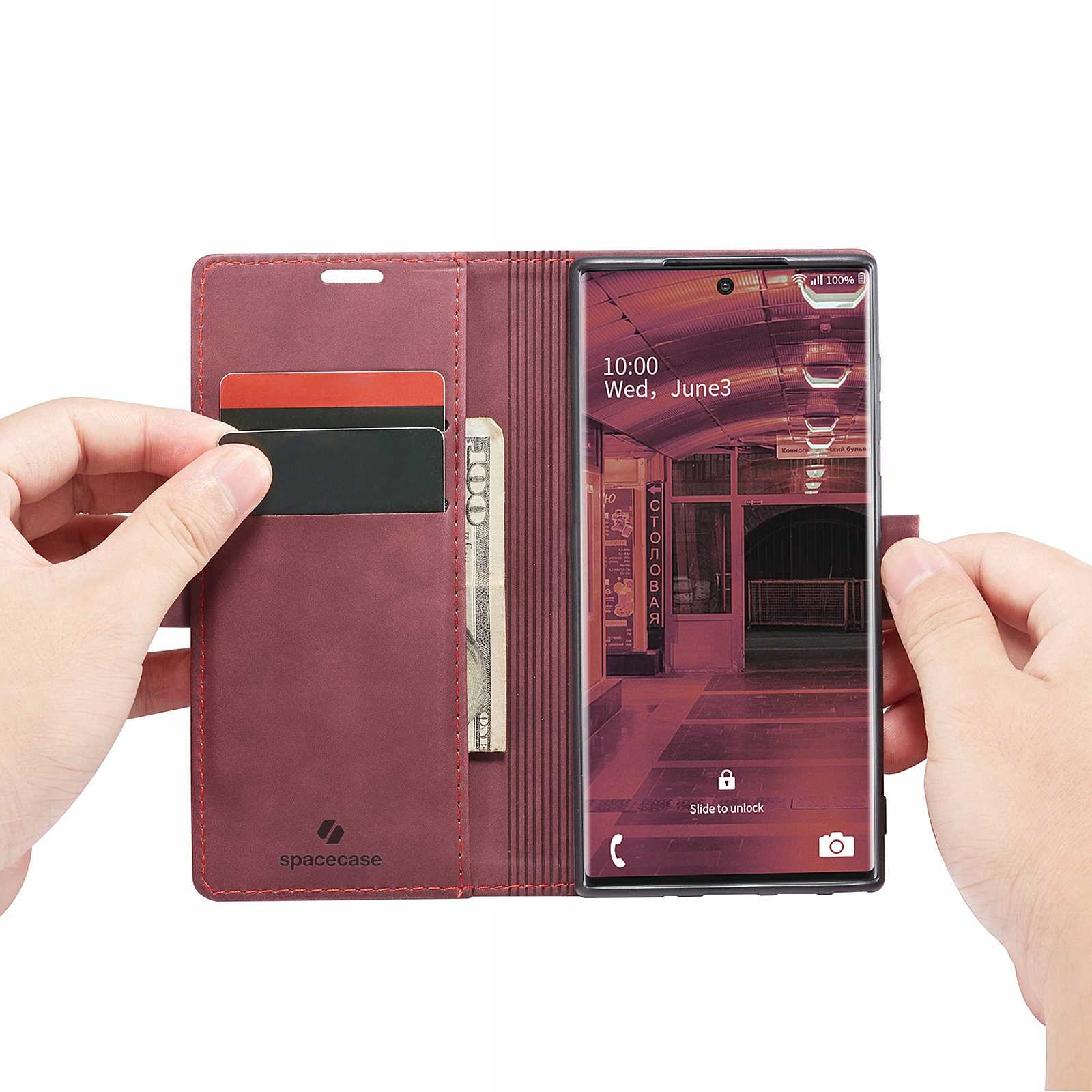 Spacecase Wallet Galaxy Note 20 Ultra Red