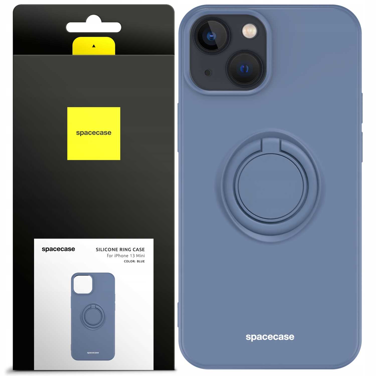 Spacecase Silicone Ring Iphone 13 Mini Blue