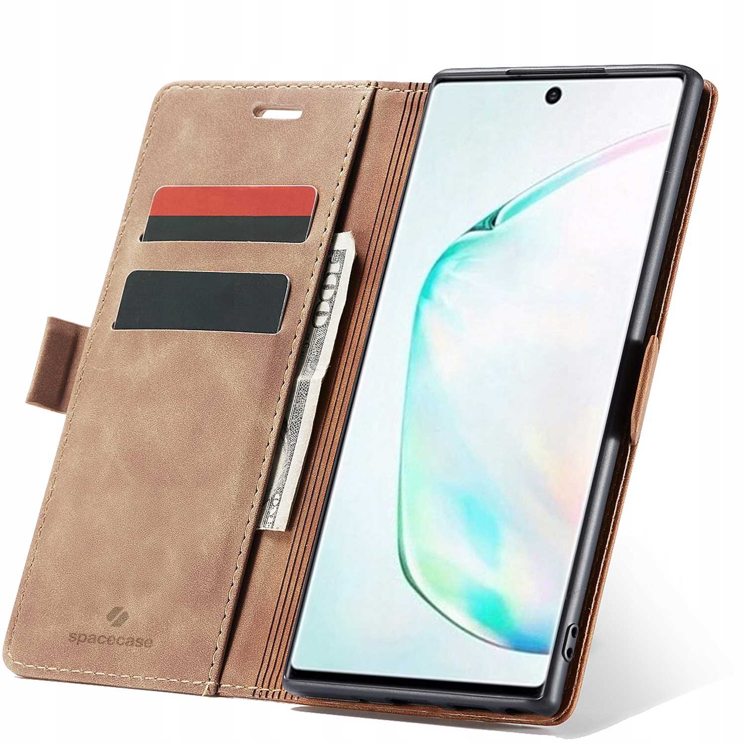 Spacecase Wallet Galaxy Note 10+ Light Brown