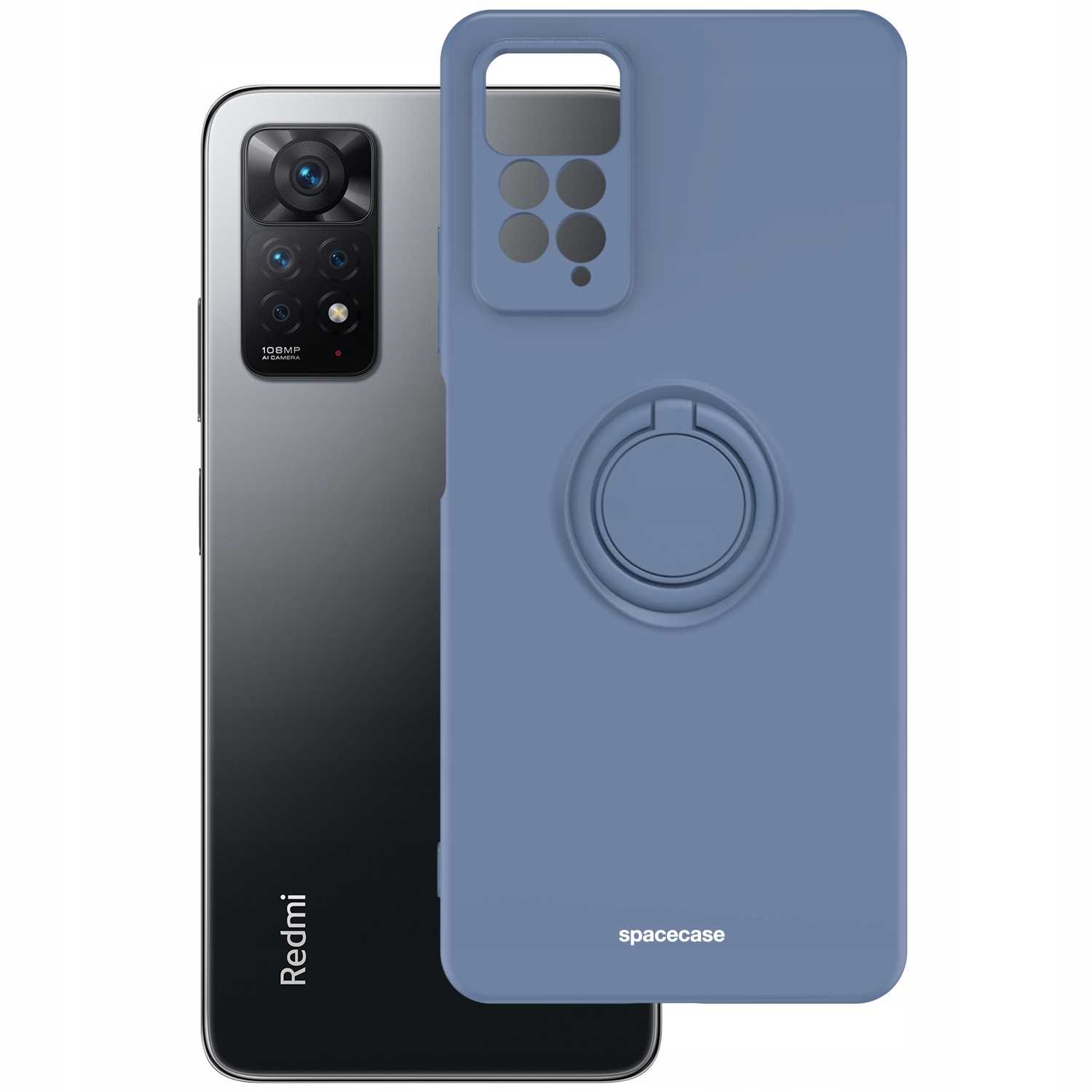 Spacecase Silicone Ring Redmi Note 11 Pro 4G/5G blue