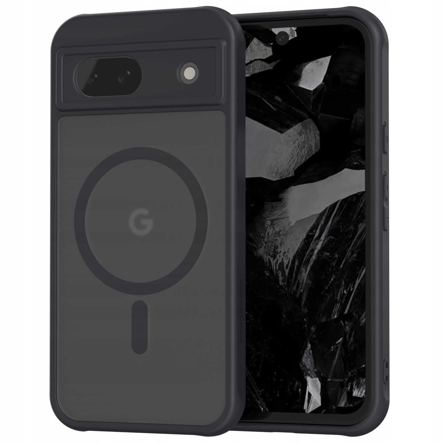 Spacecase Hybrid Mag Google Pixel 8A Black