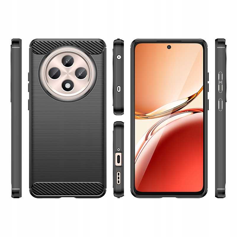 Spacecase Carbon Oppo Reno 12F 5G / 12FS 5G black
