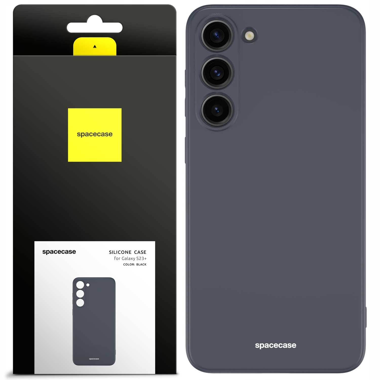 Spacecase Silicone Case Galaxy S23+ Black