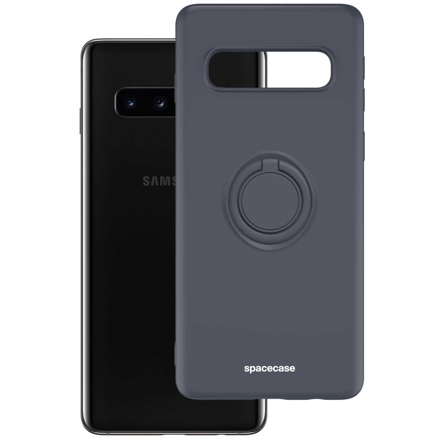 Spacecase Silicone Ring Galaxy S10+ black