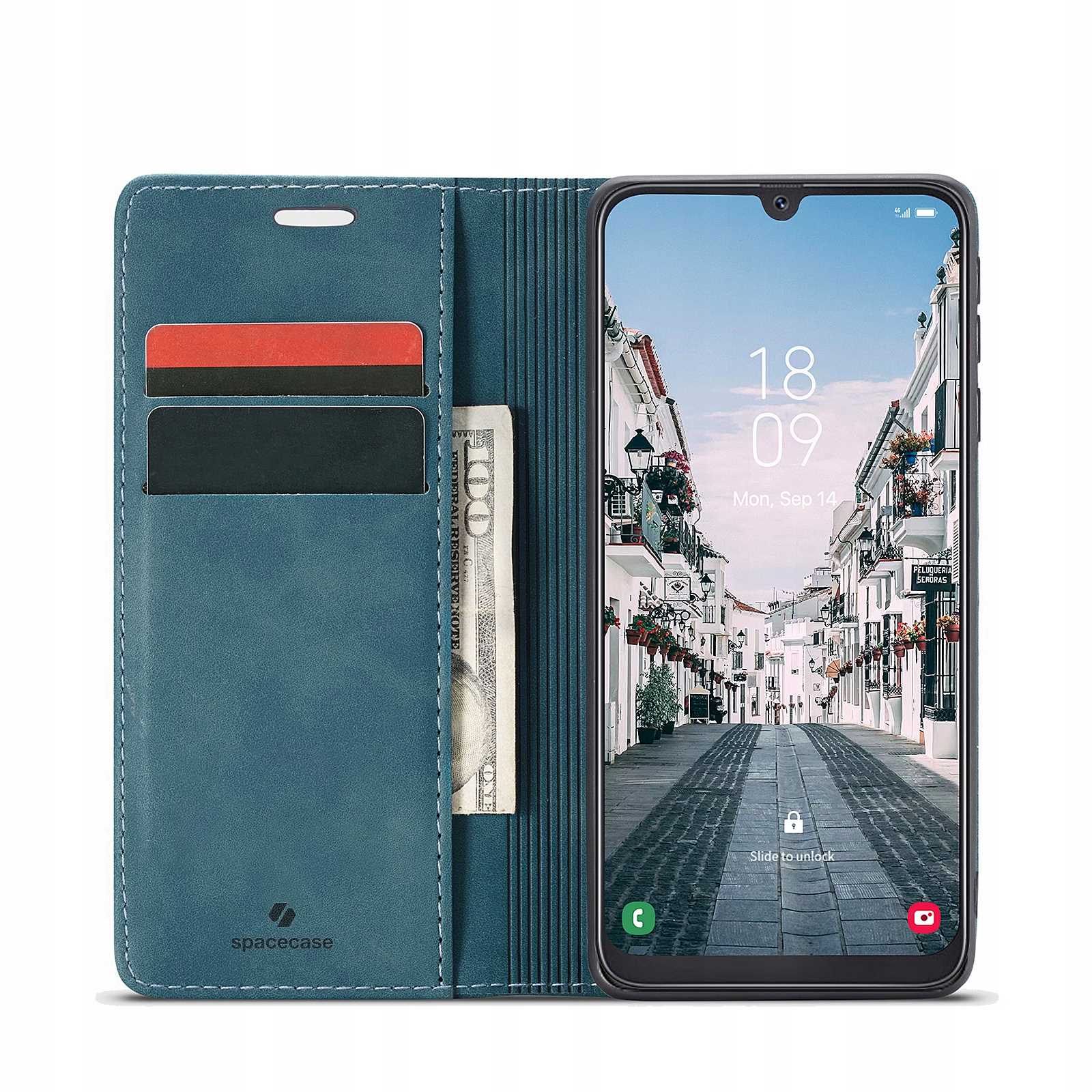 Spacecase Wallet Galaxy A50 Blue