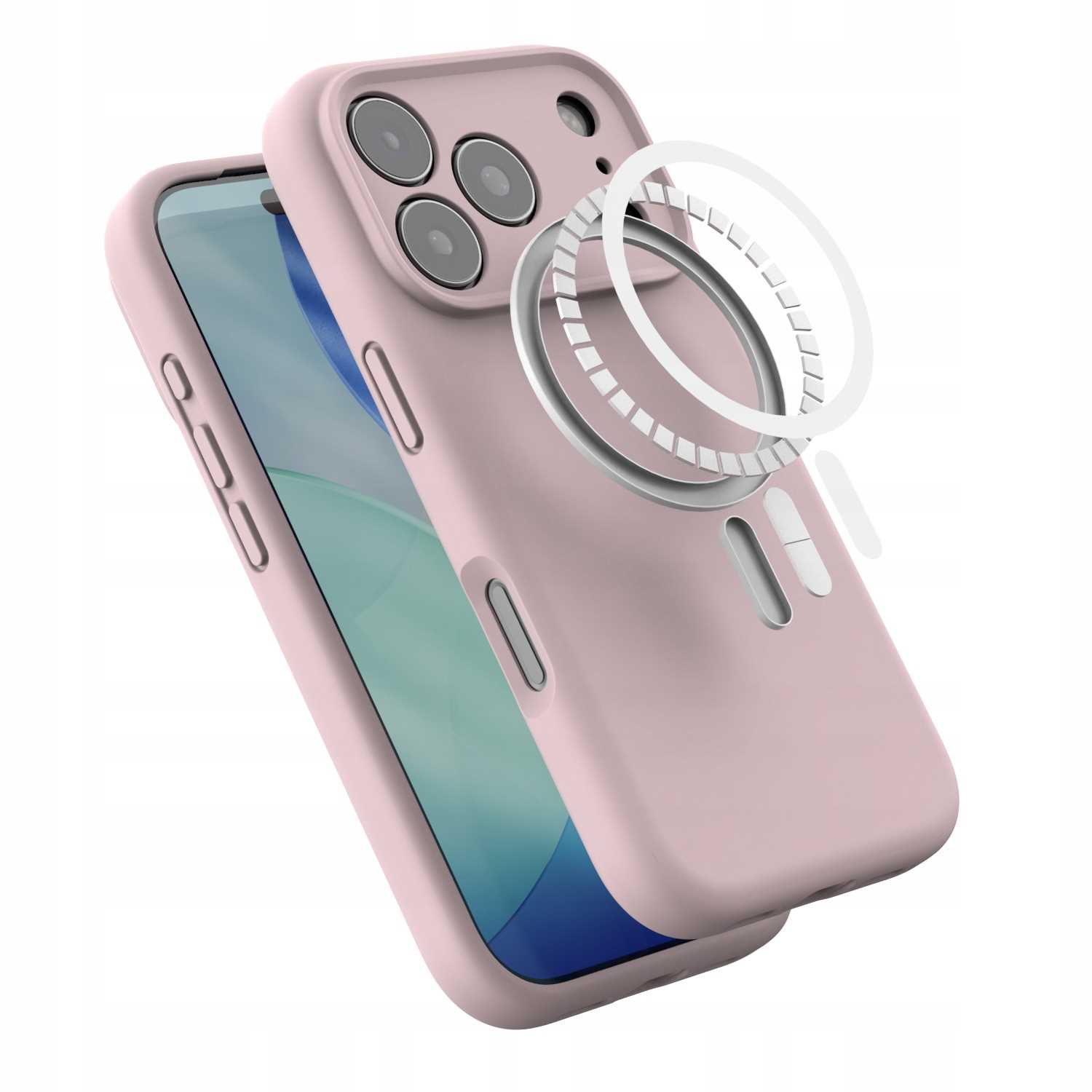 Spacecase Silicone Mag iPhone 17 Pro baby pink