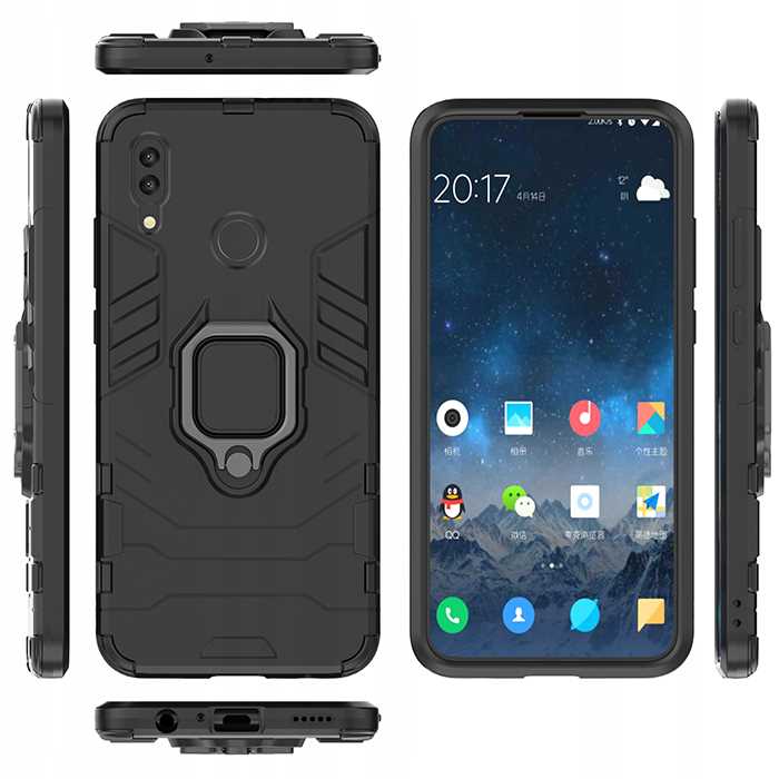 Spacecase X-Ring Huawei P Smart Z Czarny