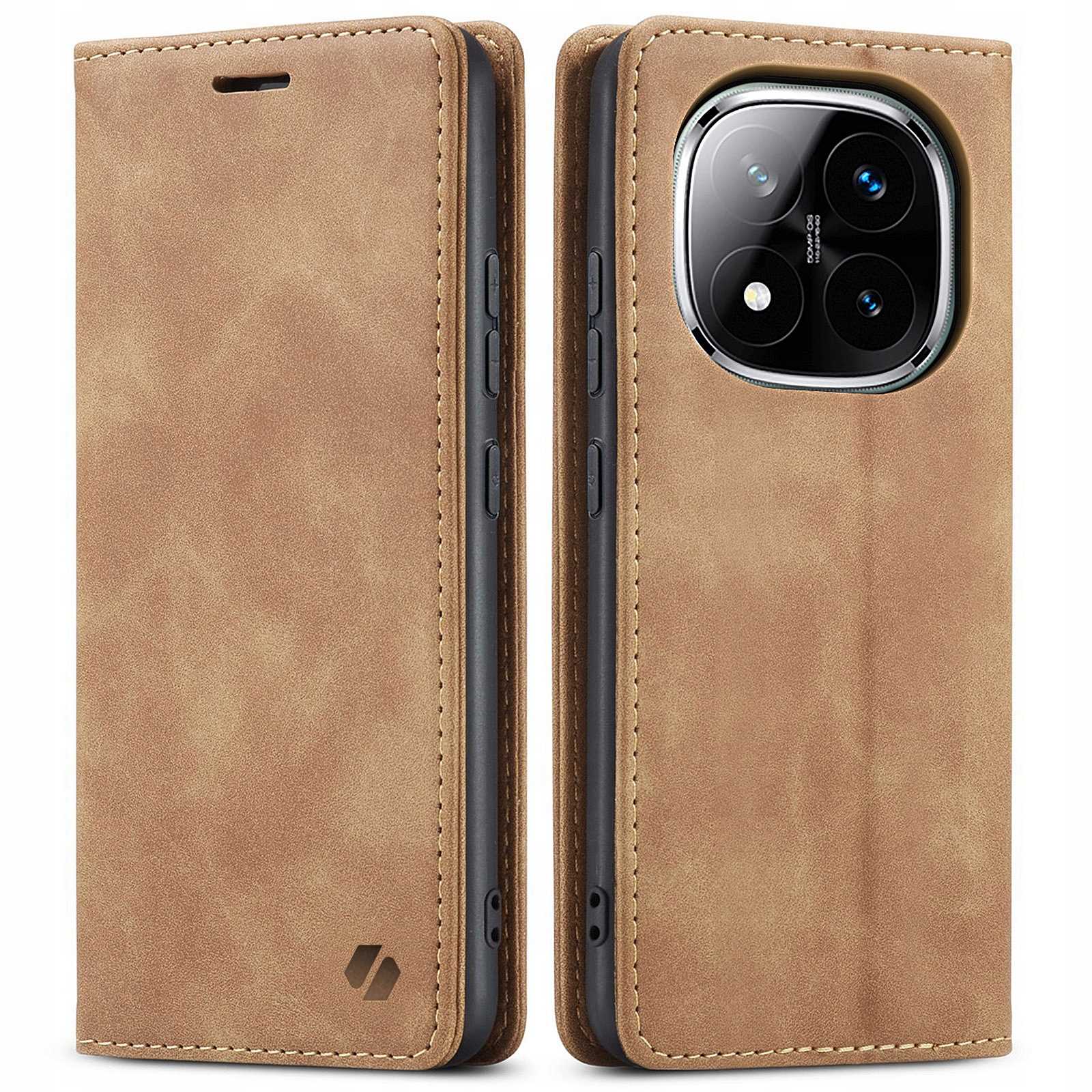 Spacecase Wallet Poco X7/Rm Note 14 Pro/Pro+ 5G Brown