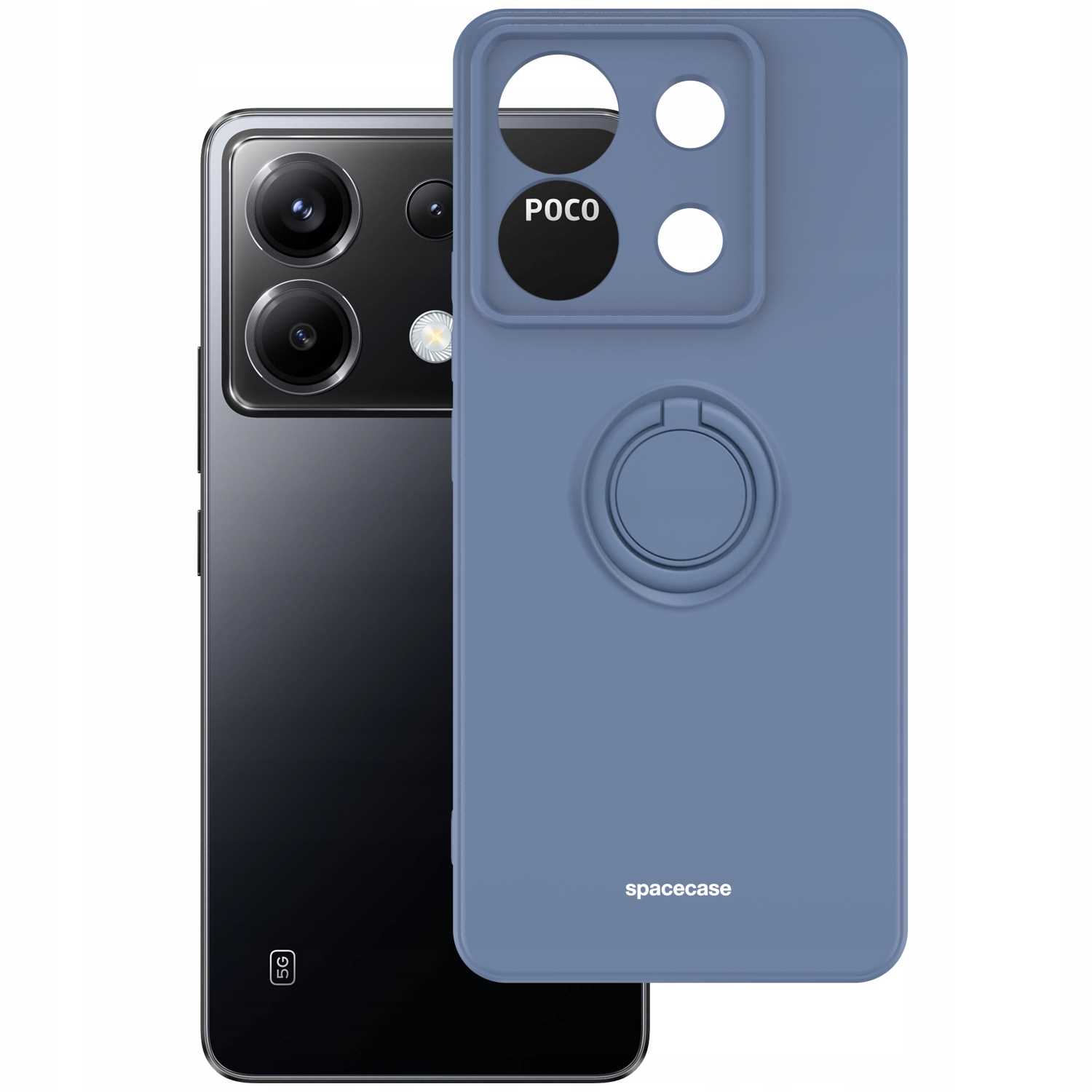 Spacecase Silicone Ring Poco X6 / RM Note 13 Pro 5G blue
