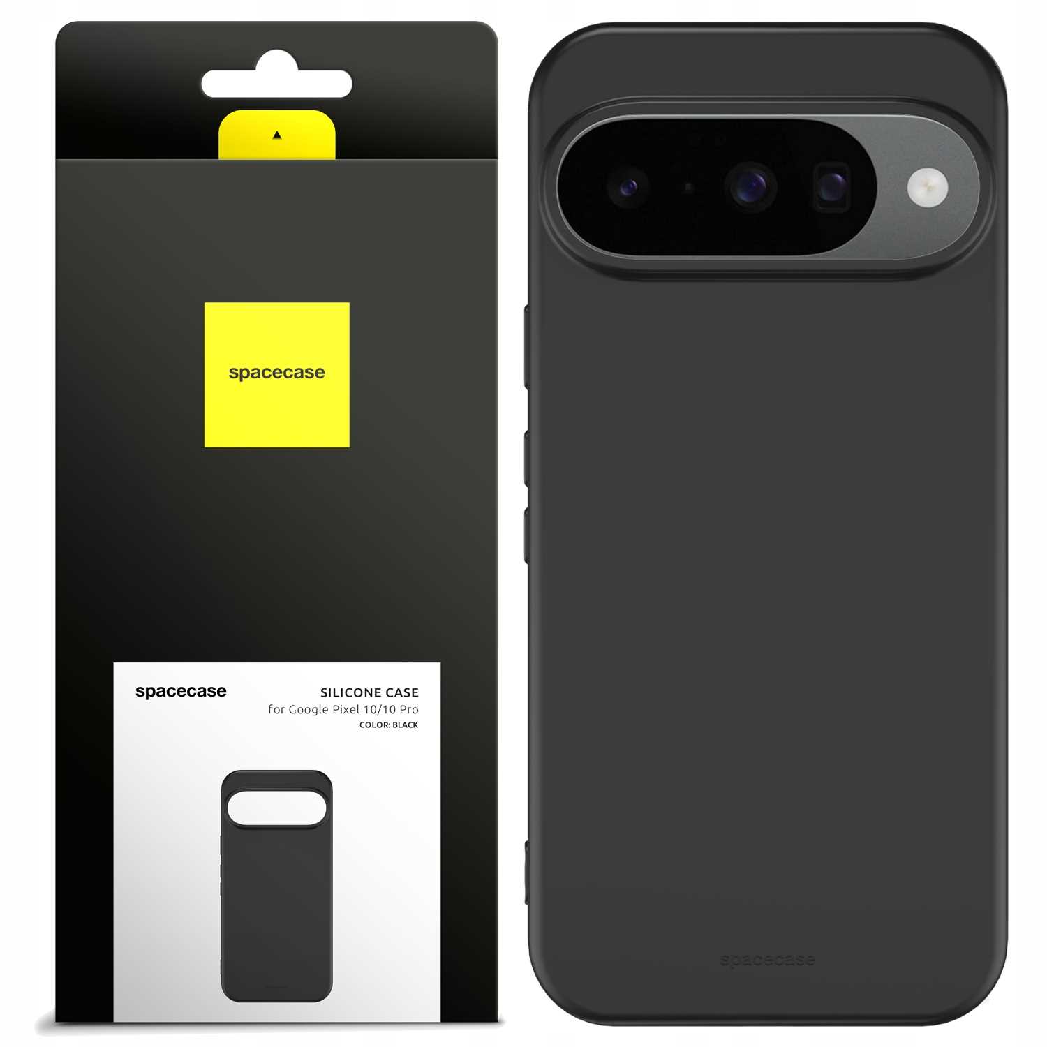 Spacecase Silicone Case 3.0 Google Pixel 10/10 Pro Black