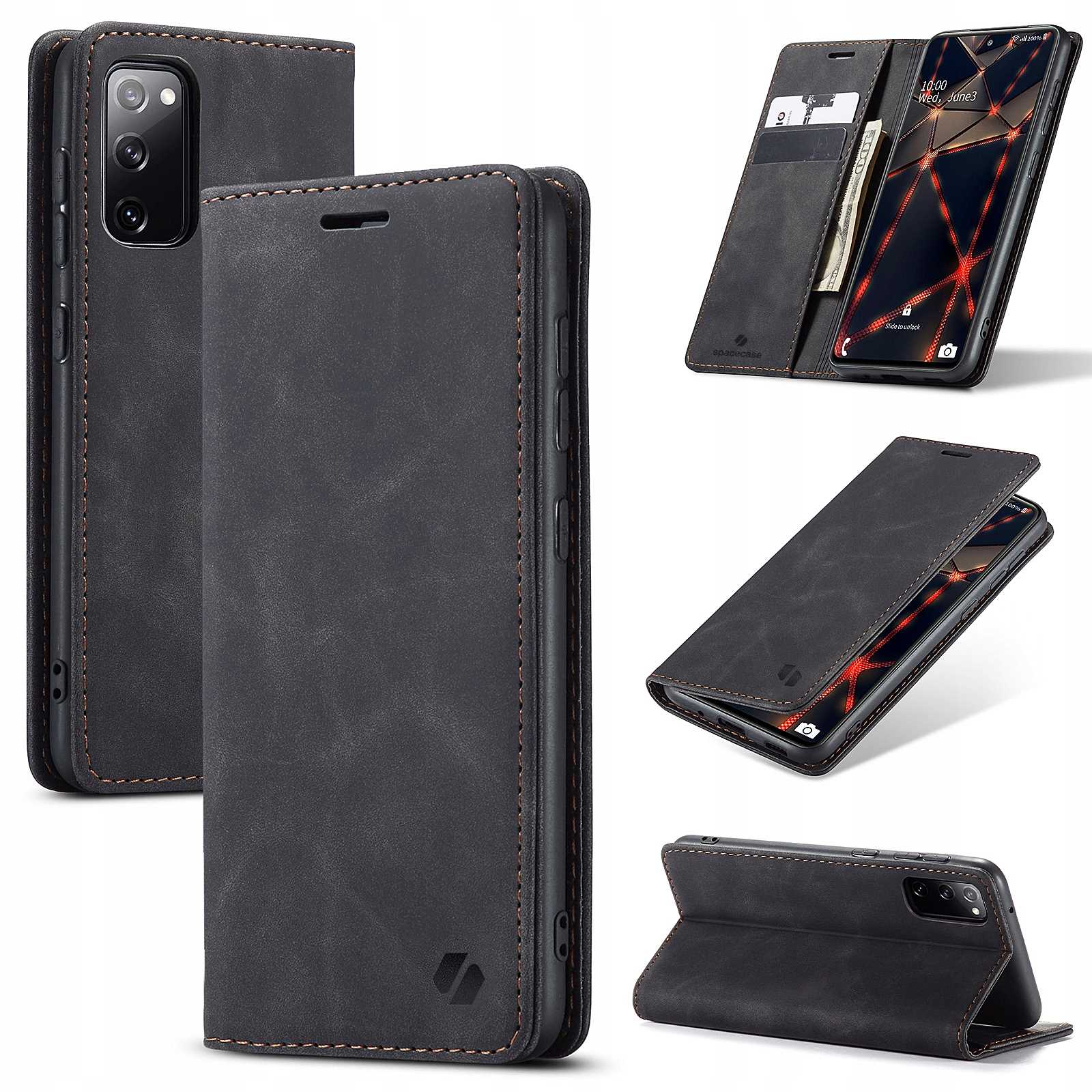 Spacecase Wallet Galaxy S20 Fe Black
