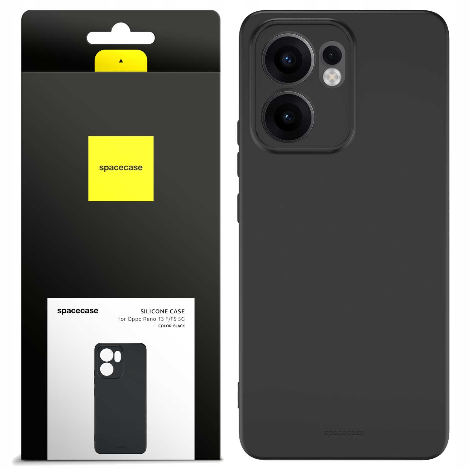 Spacecase Silicone Case 3.0 Oppo Reno13 F/Fs 5G Black