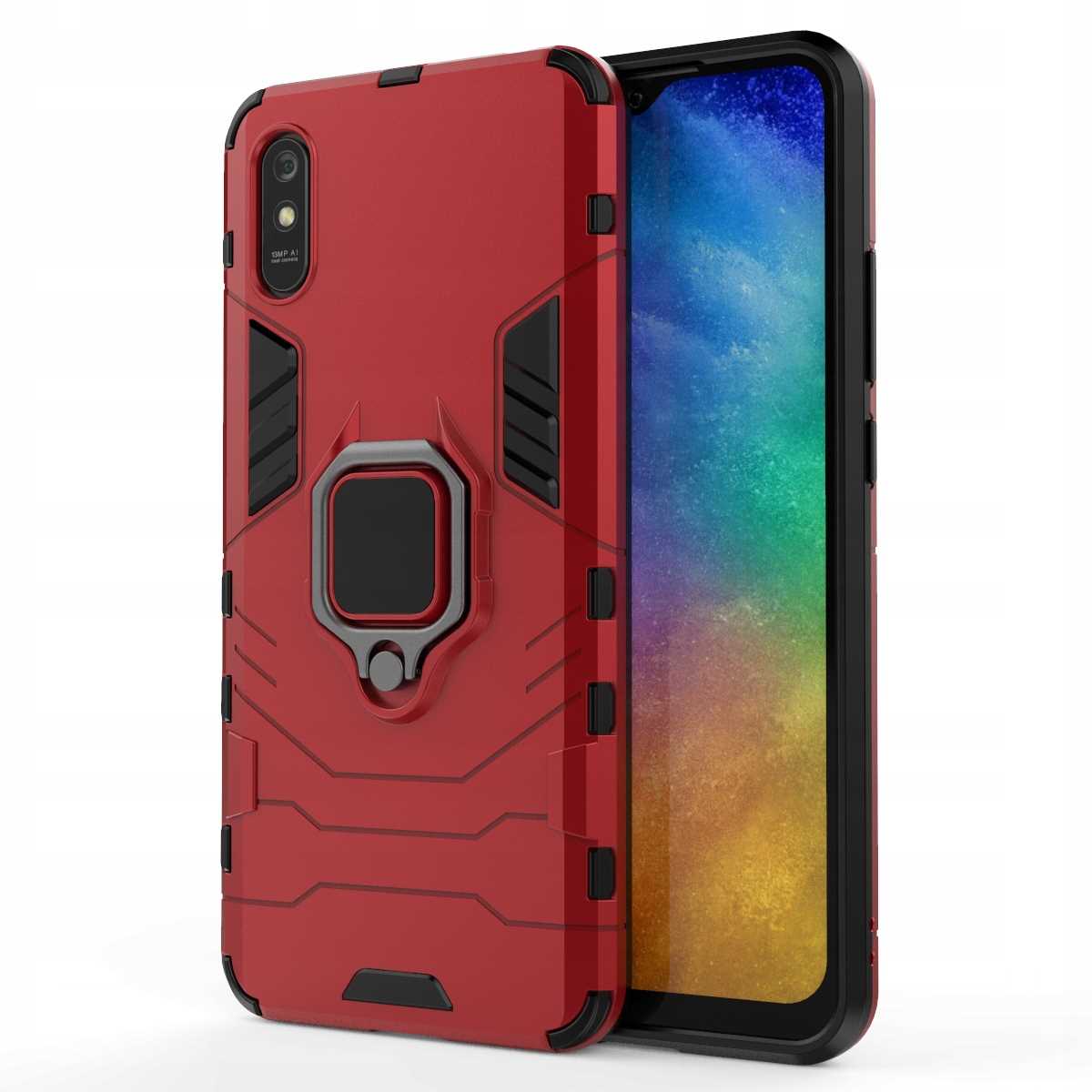 Spacecase X-Ring Redmi 9A / 9AT czerwony