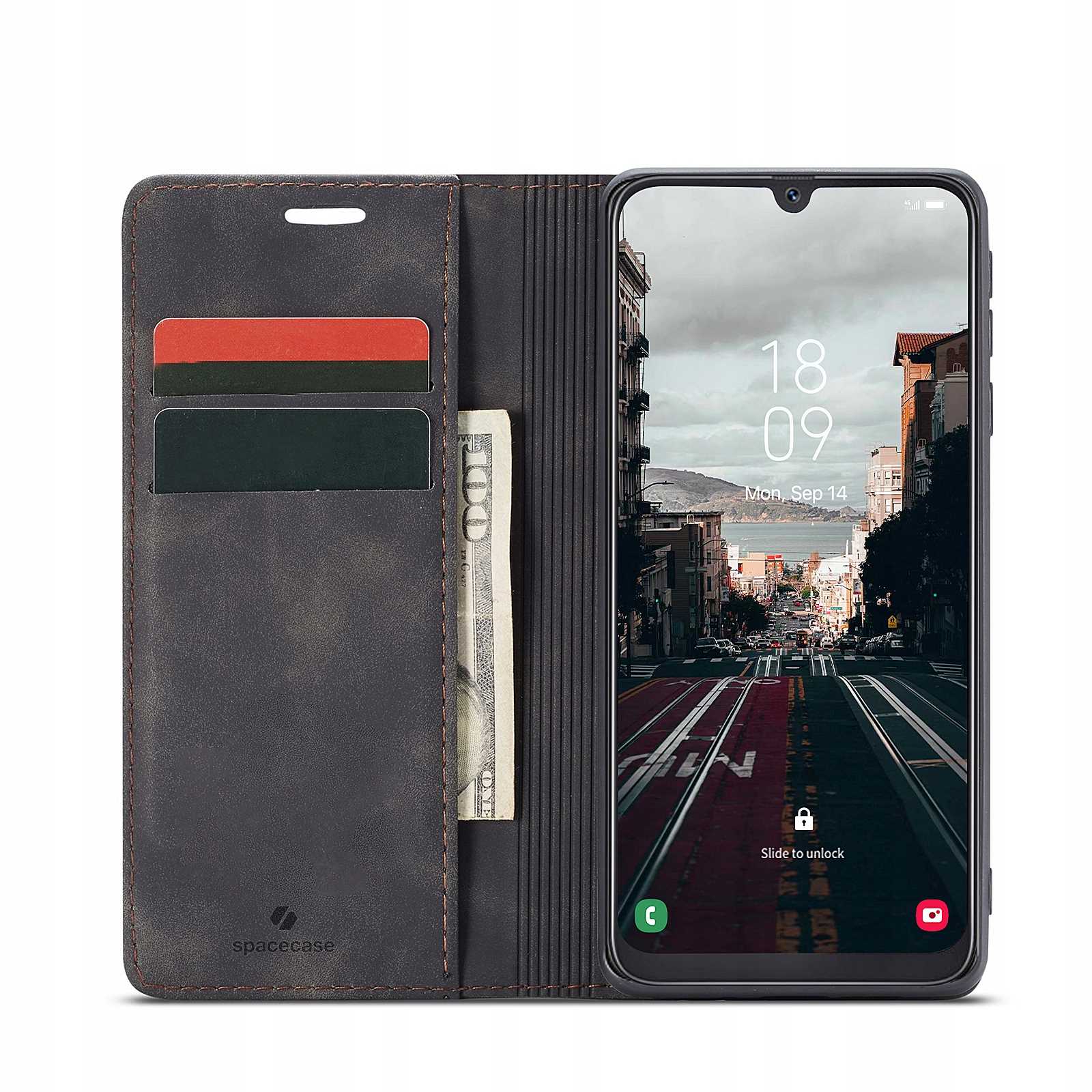 Spacecase Wallet Galaxy A50 black