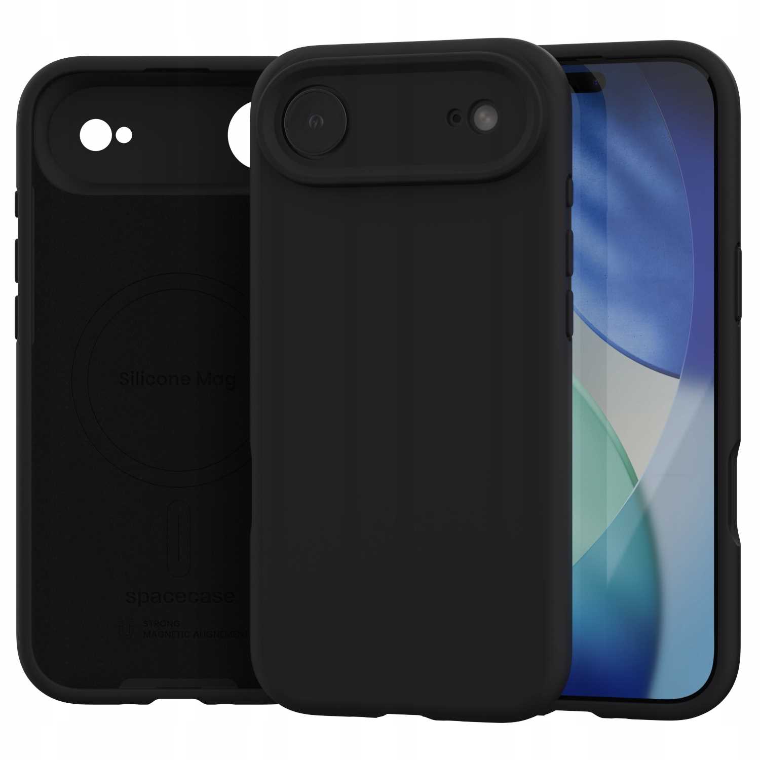 Spacecase Silicone Mag Iphone 17 Air Black