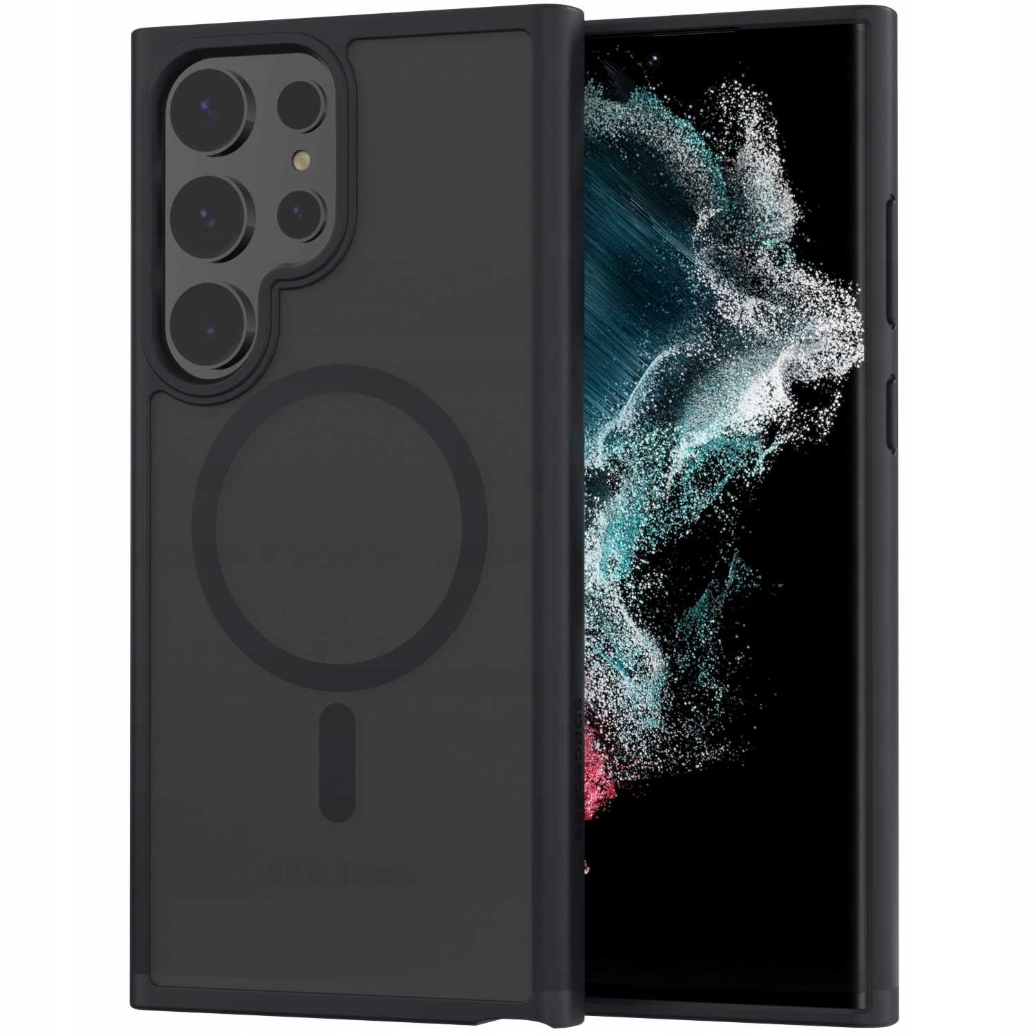 Spacecase Hybrid Mag Galaxy S22 Ultra black
