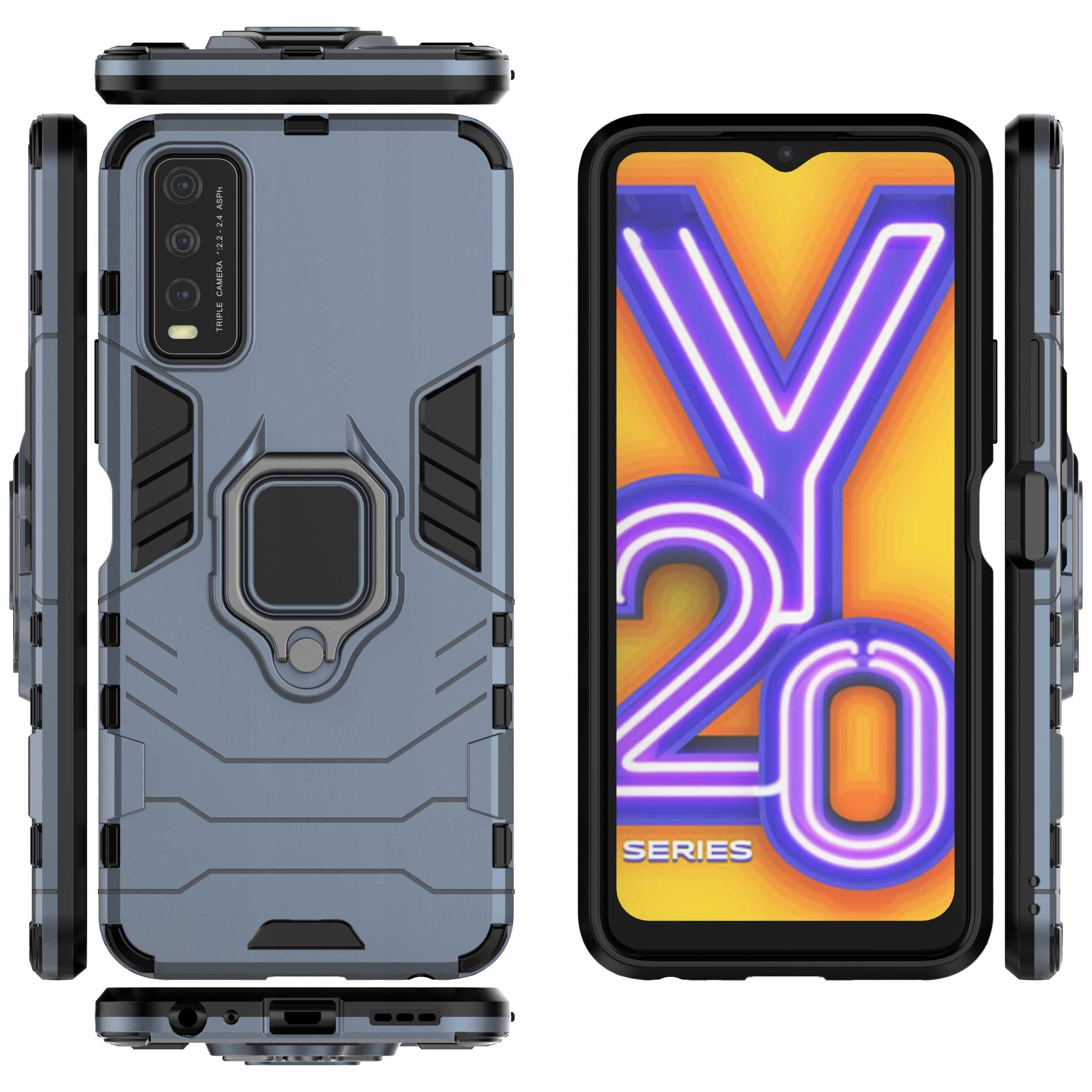 Spacecase X-Ring Vivo Y11S/Y20S Niebieski