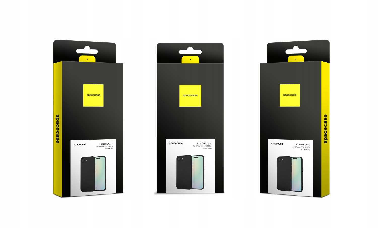 Spacecase Silicone Case 3.0 Iphone 16E Black