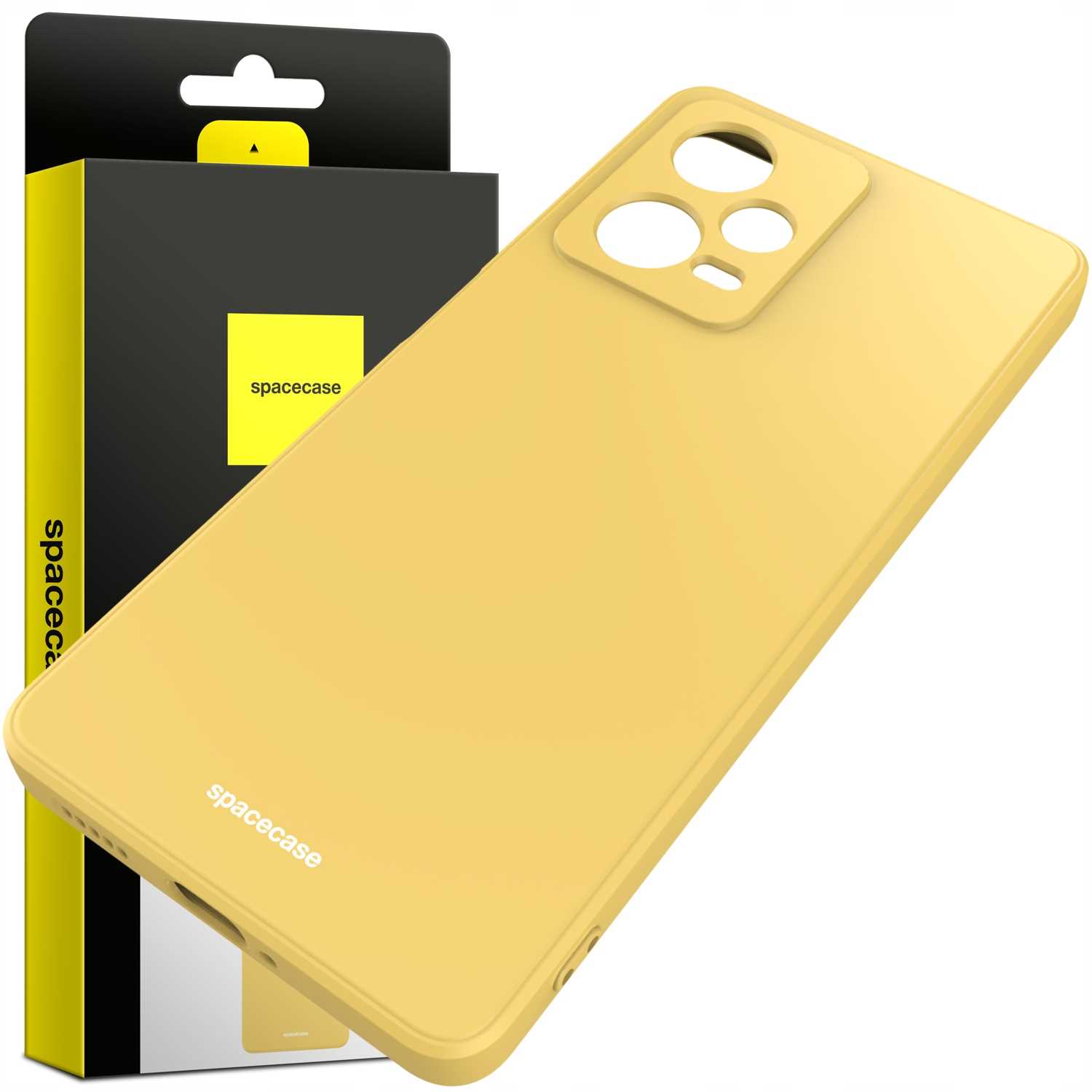Spacecase Silicone Case Redmi Note 12 Pro 5G yellow