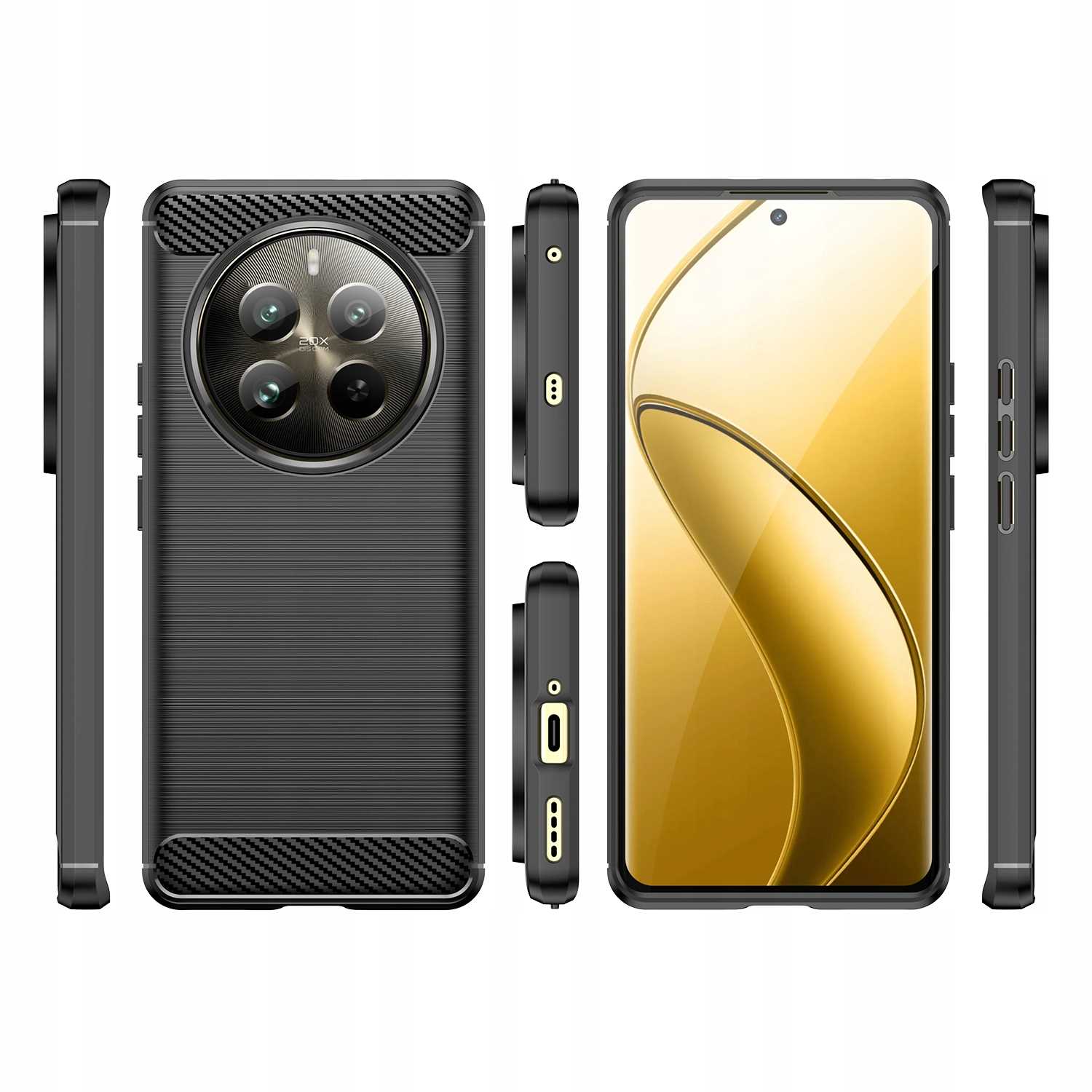 Spacecase Carbon Realme 12 Pro/12 Pro+ 5G black