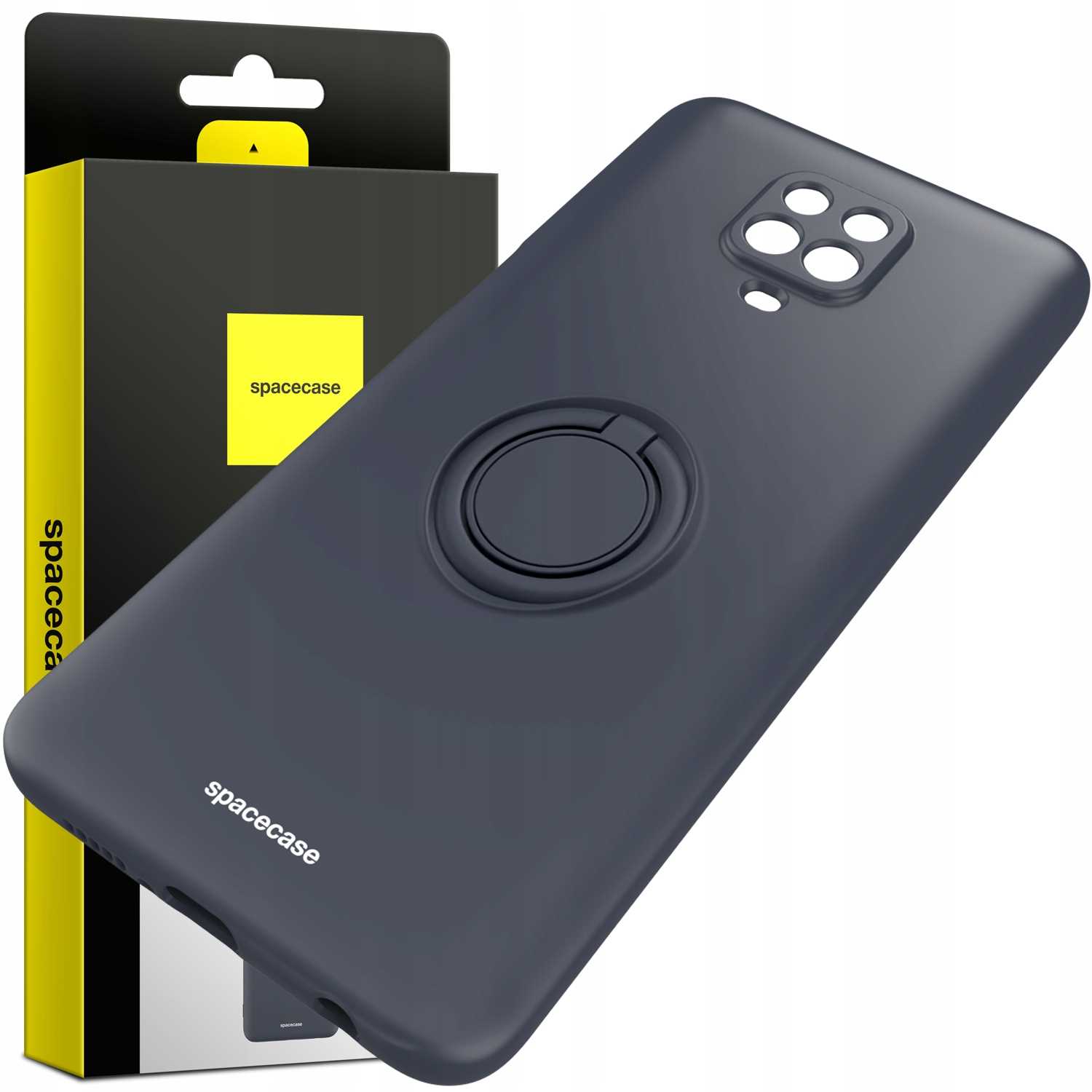 Spacecase Silicone Ring Redmi Note 9S/9 Pro black