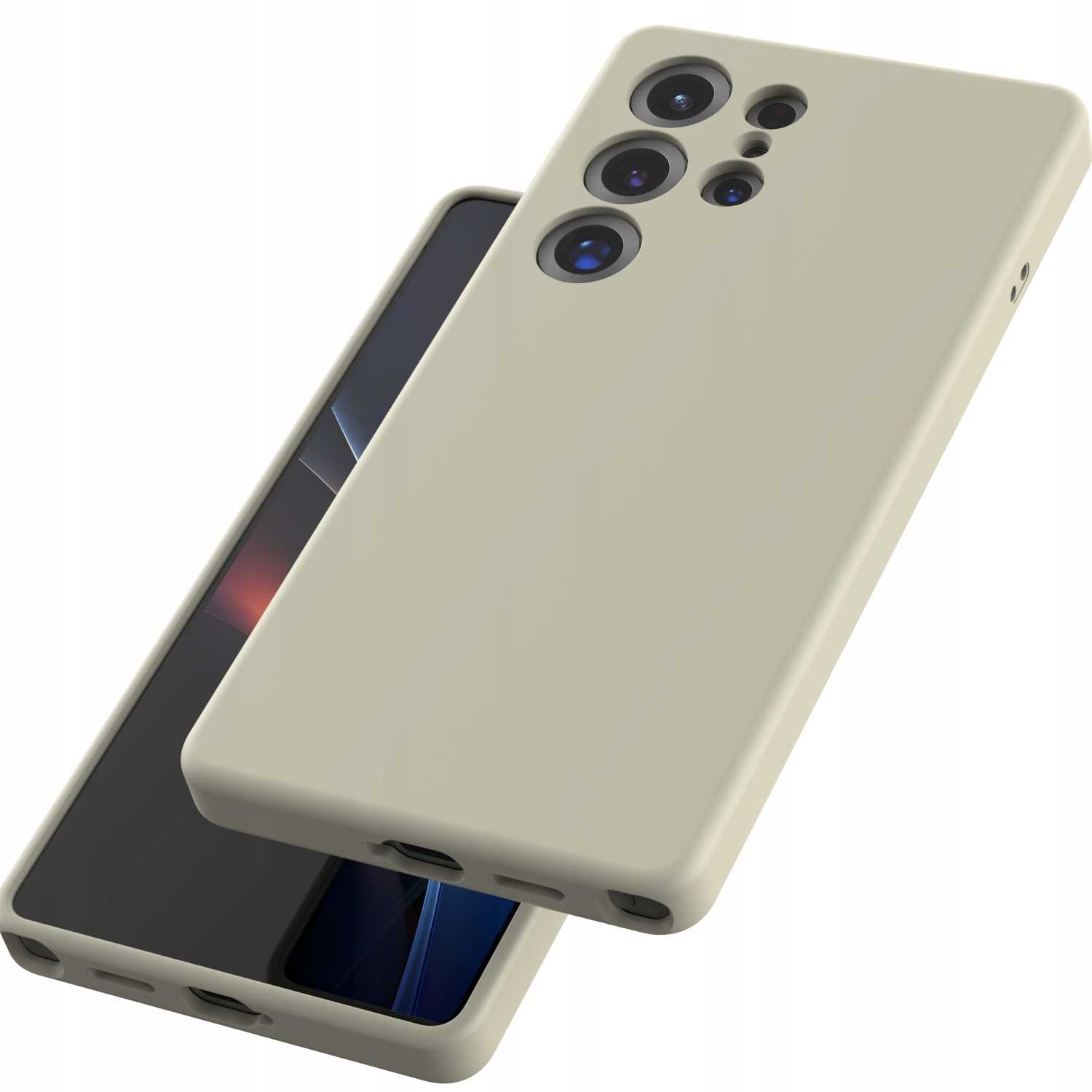 Spacecase Silicone Mag Galaxy S25 Ultra beige