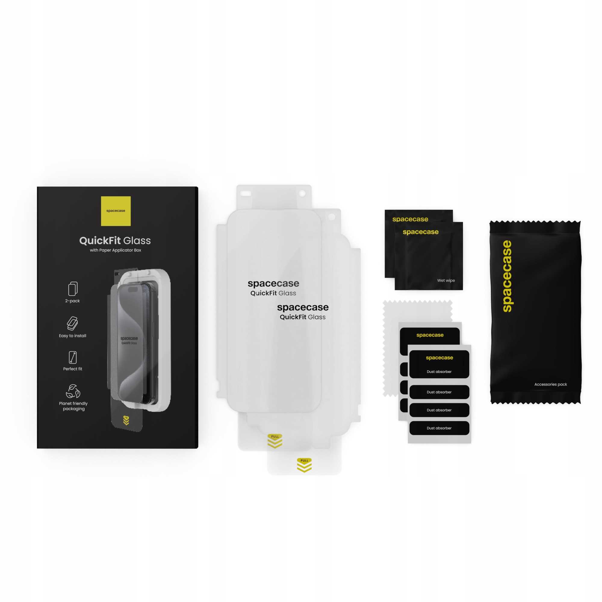 Spacecase QuickFit Glass iPhone 12/12 Pro