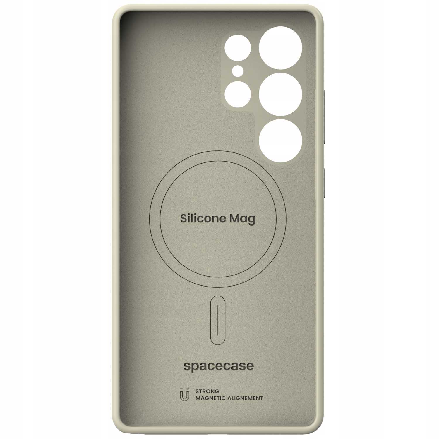 Spacecase Silicone Mag Galaxy S25 Ultra beige