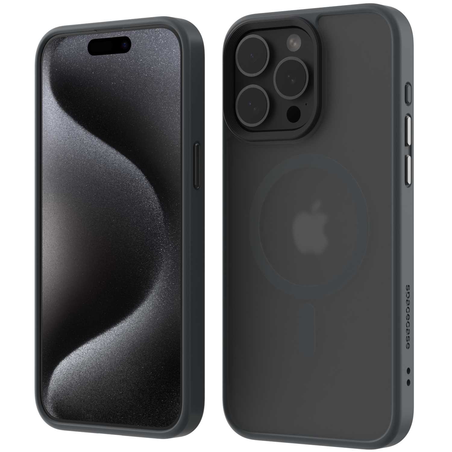 Spacecase Hybrid Mag iPhone 15 Pro Max grey