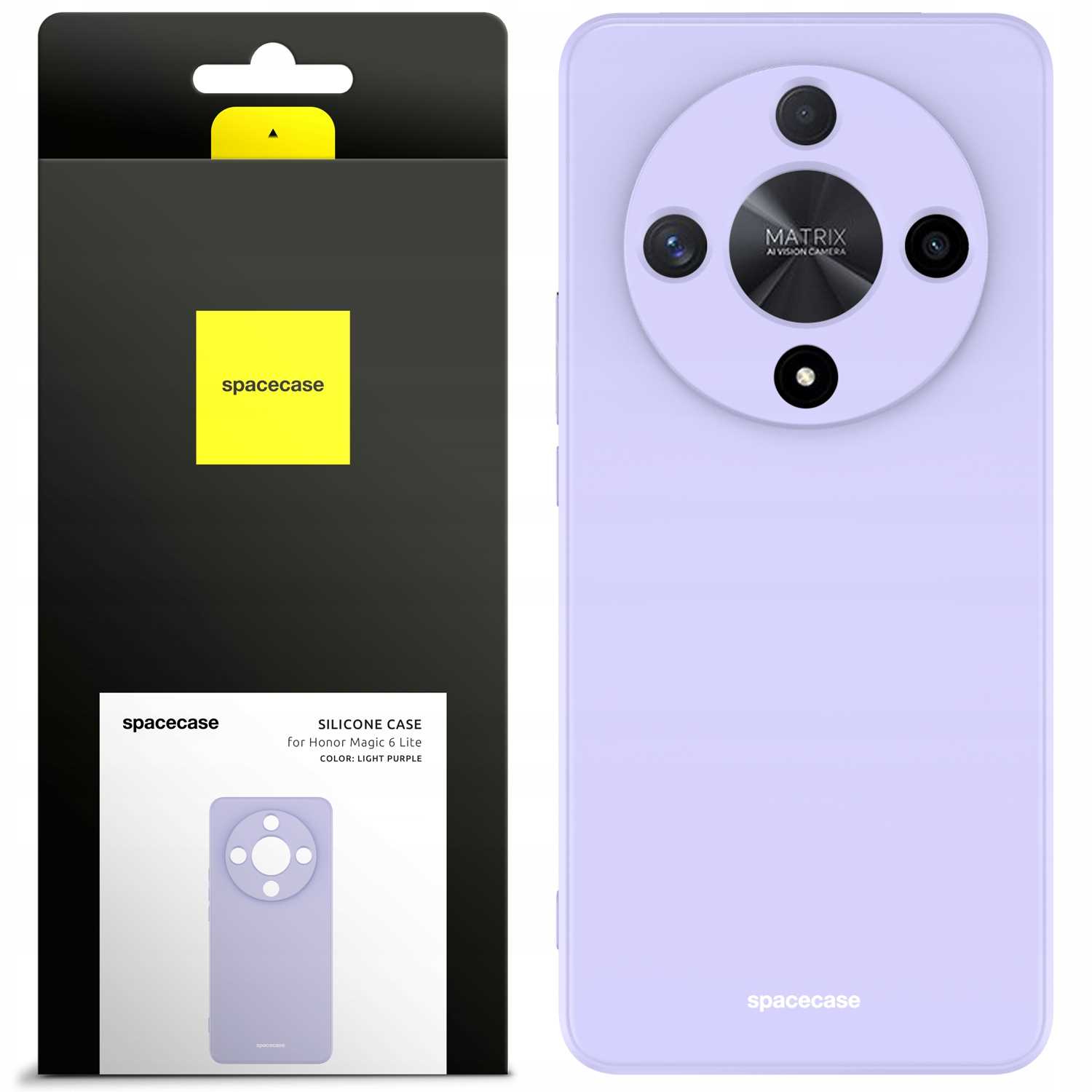 Spacecase Silicone Case Honor Magic 6 Lite Light Purple